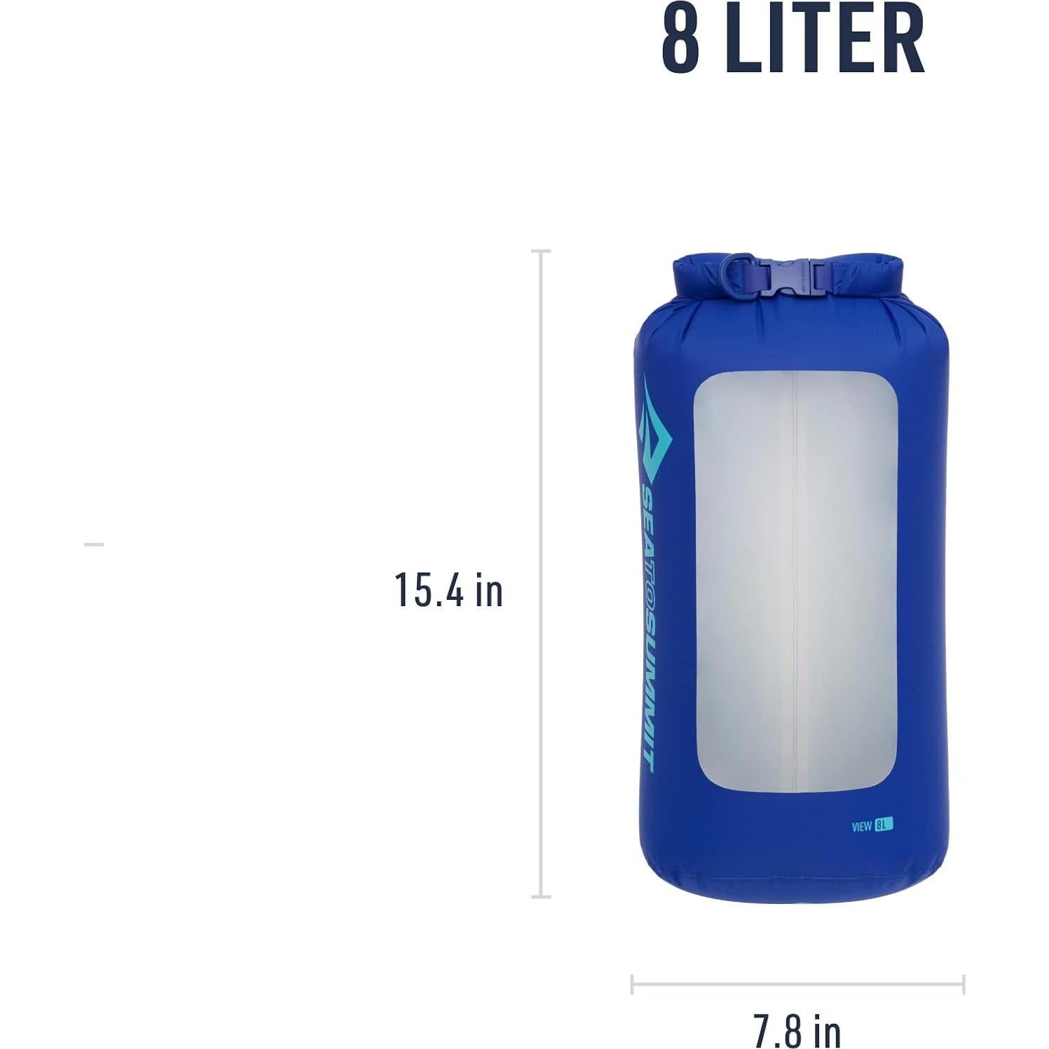 Bolsa Secadora Ligera Sea to Summit 8L Transparente Impermeable