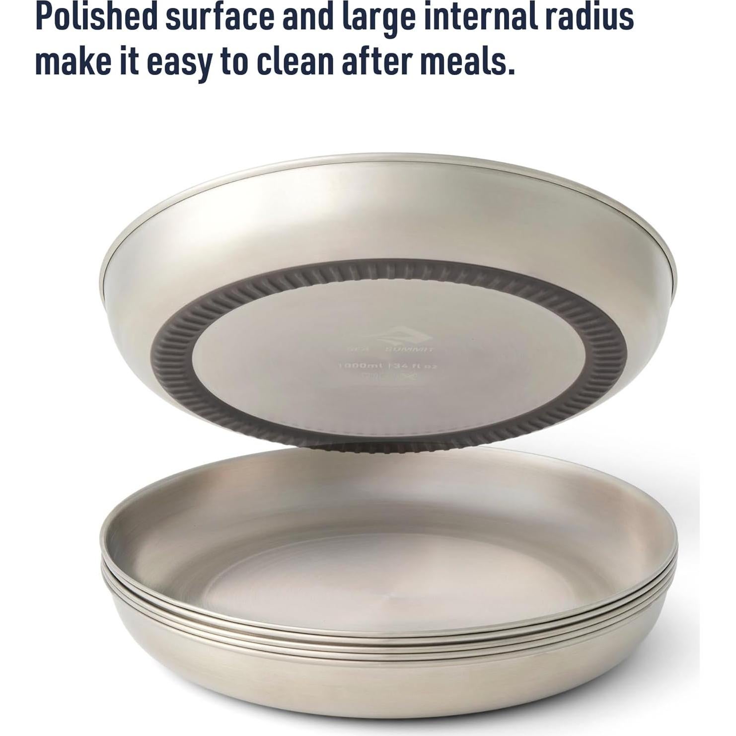 Plato de Campamento Sea to Summit Acero Inoxidable 1000ml Verde