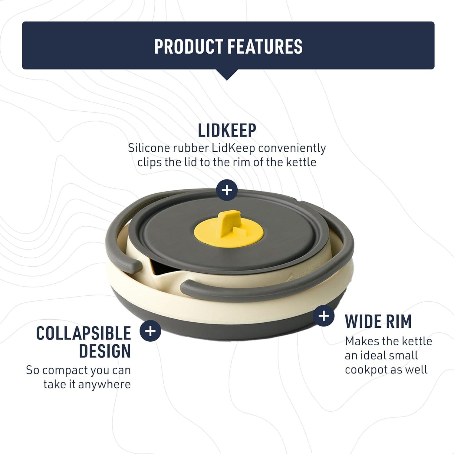 Hervidor Plegable Ultraligero Sea to Summit 1.1L Camping