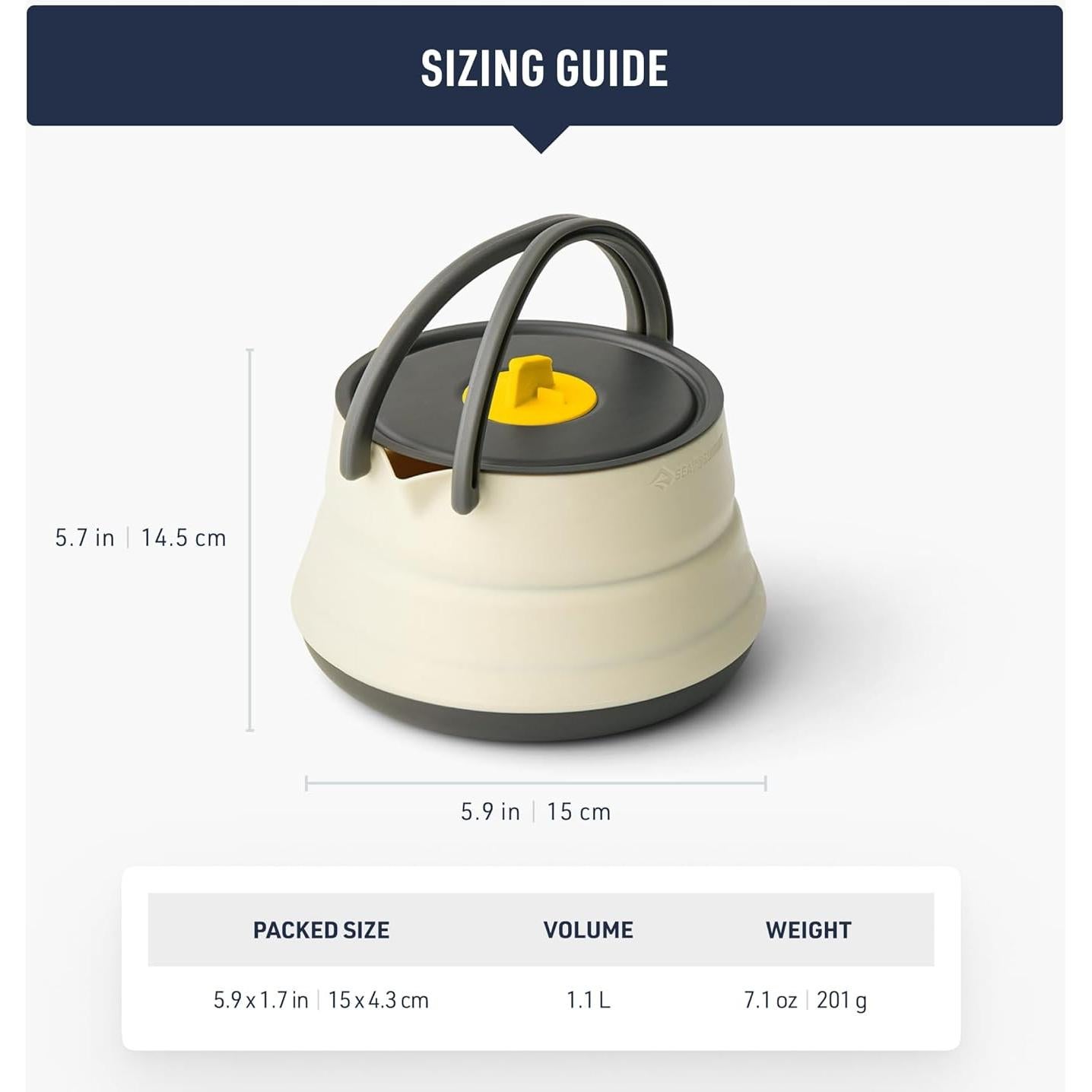 Hervidor Plegable Ultraligero Sea to Summit 1.1L Camping
