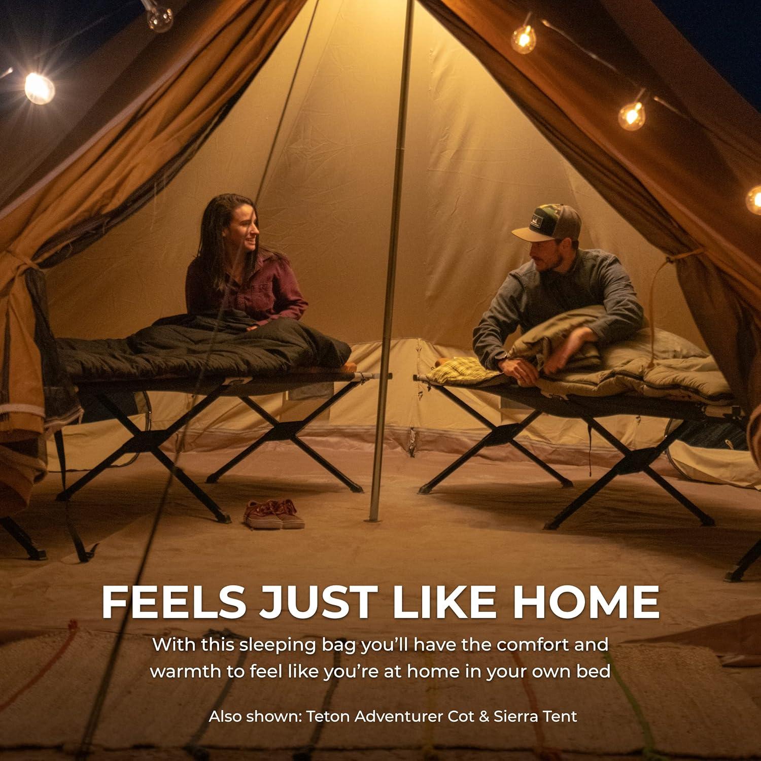 Saco de dormir TETON Sports Mammoth 20F Doble 239x157 cm