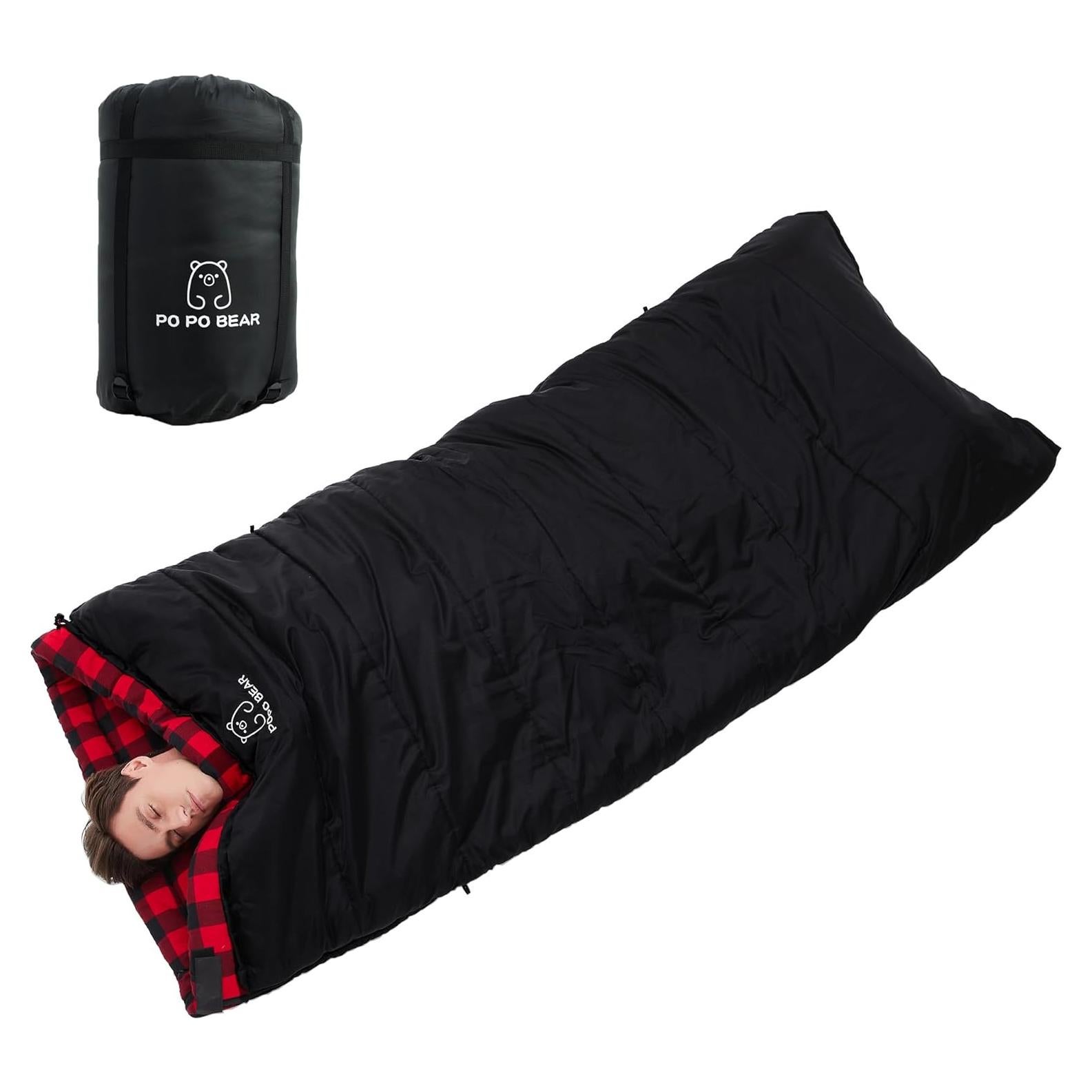 Saco de dormir PO PO BEAR A1 100% algodón franela grande