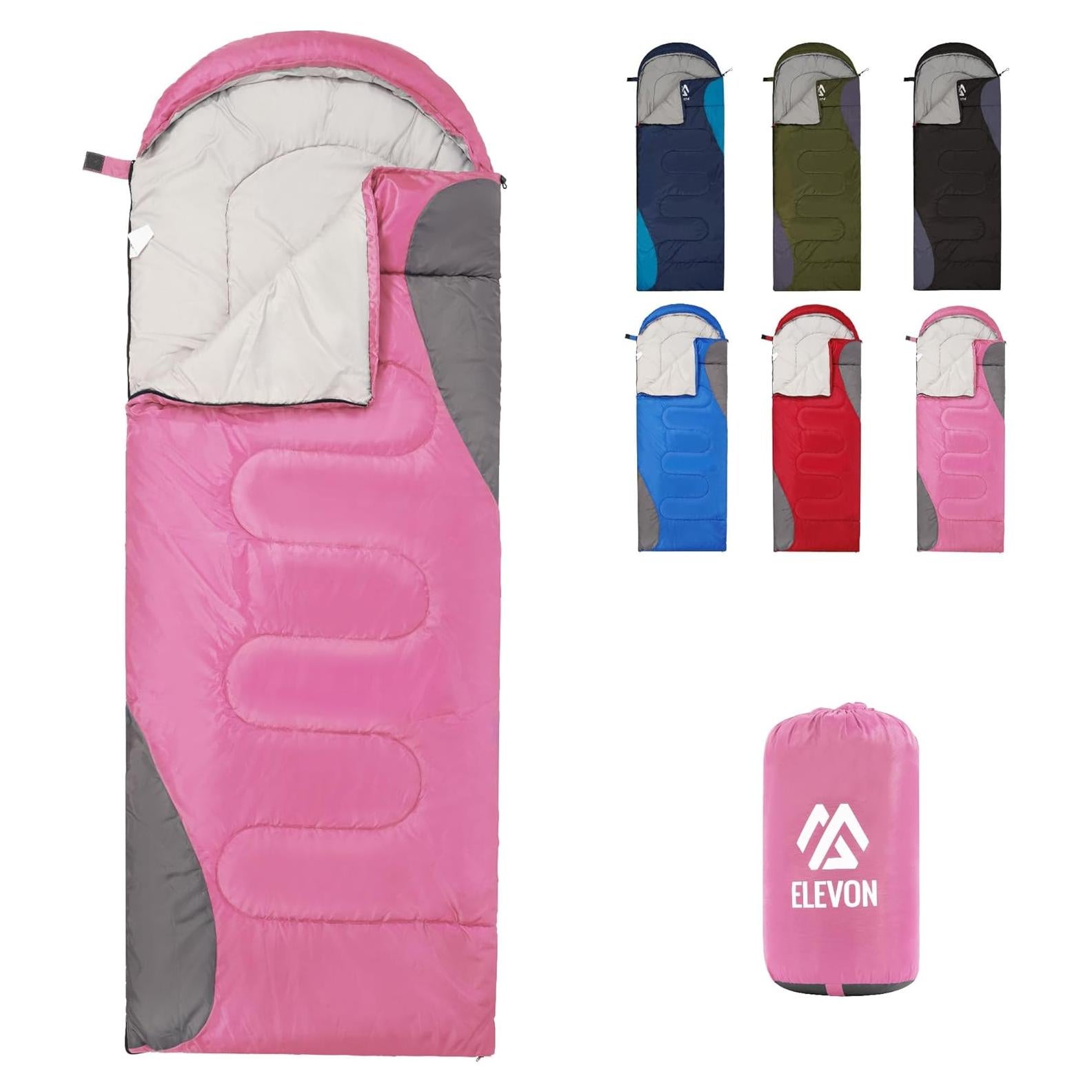 Saco de dormir Elevon 3-4 estaciones ligero y compacto 220x80cm