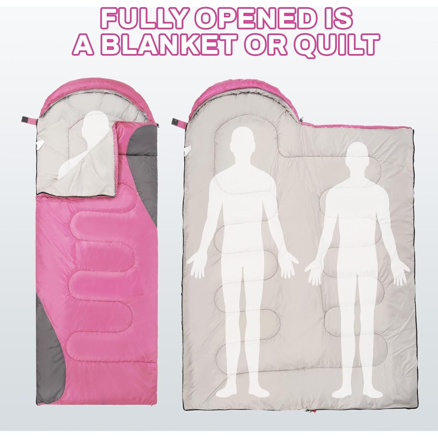 Saco de dormir Elevon 3-4 estaciones ligero y compacto 220x80cm