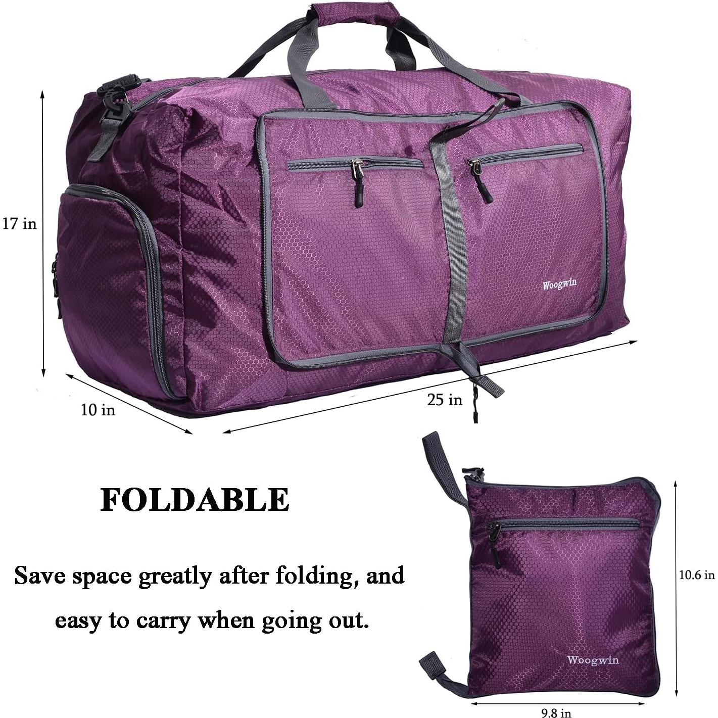 Bolsa de Viaje Woogwin Grande Plegable Impermeable 63.5x43.2cm