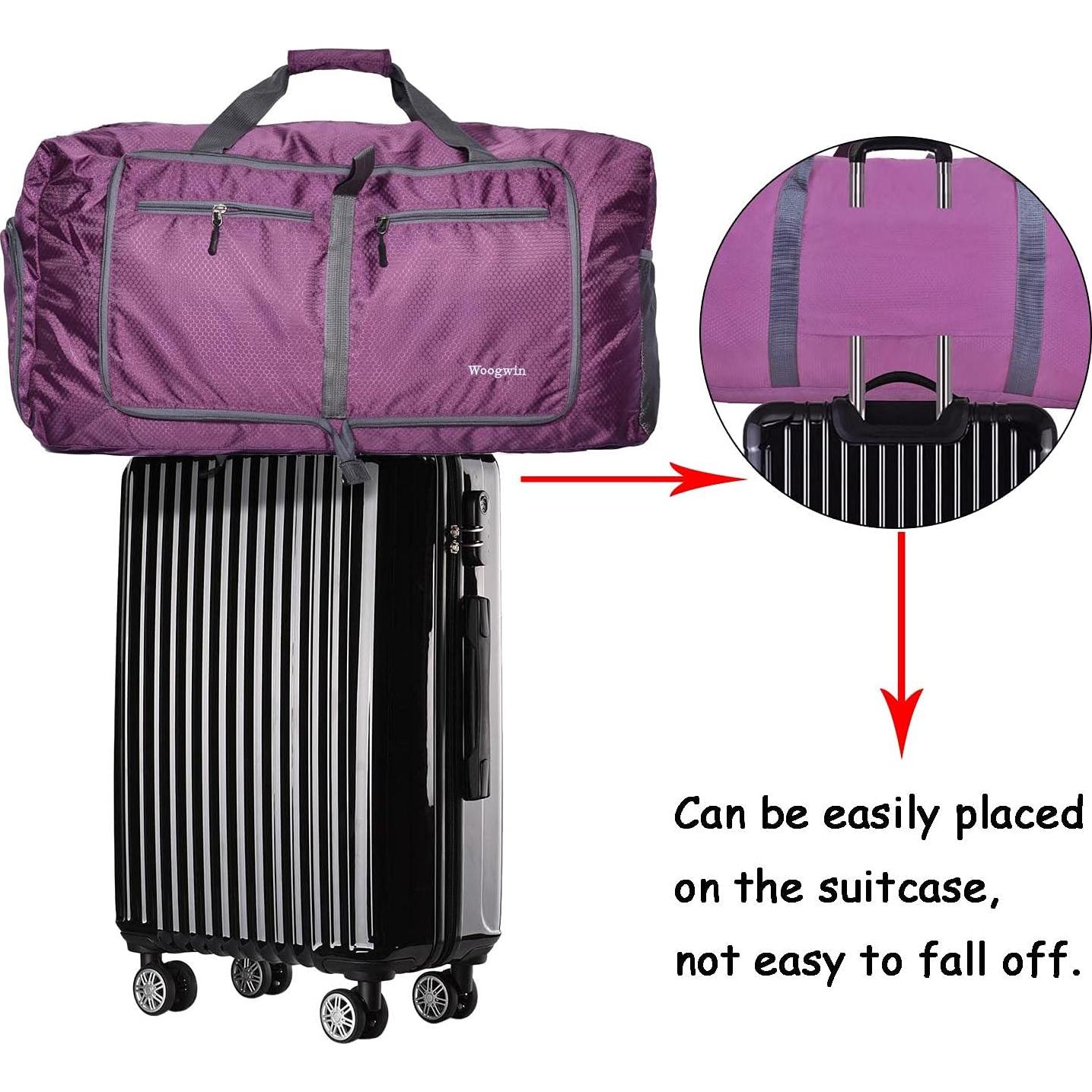 Bolsa de Viaje Woogwin Grande Plegable Impermeable 63.5x43.2cm