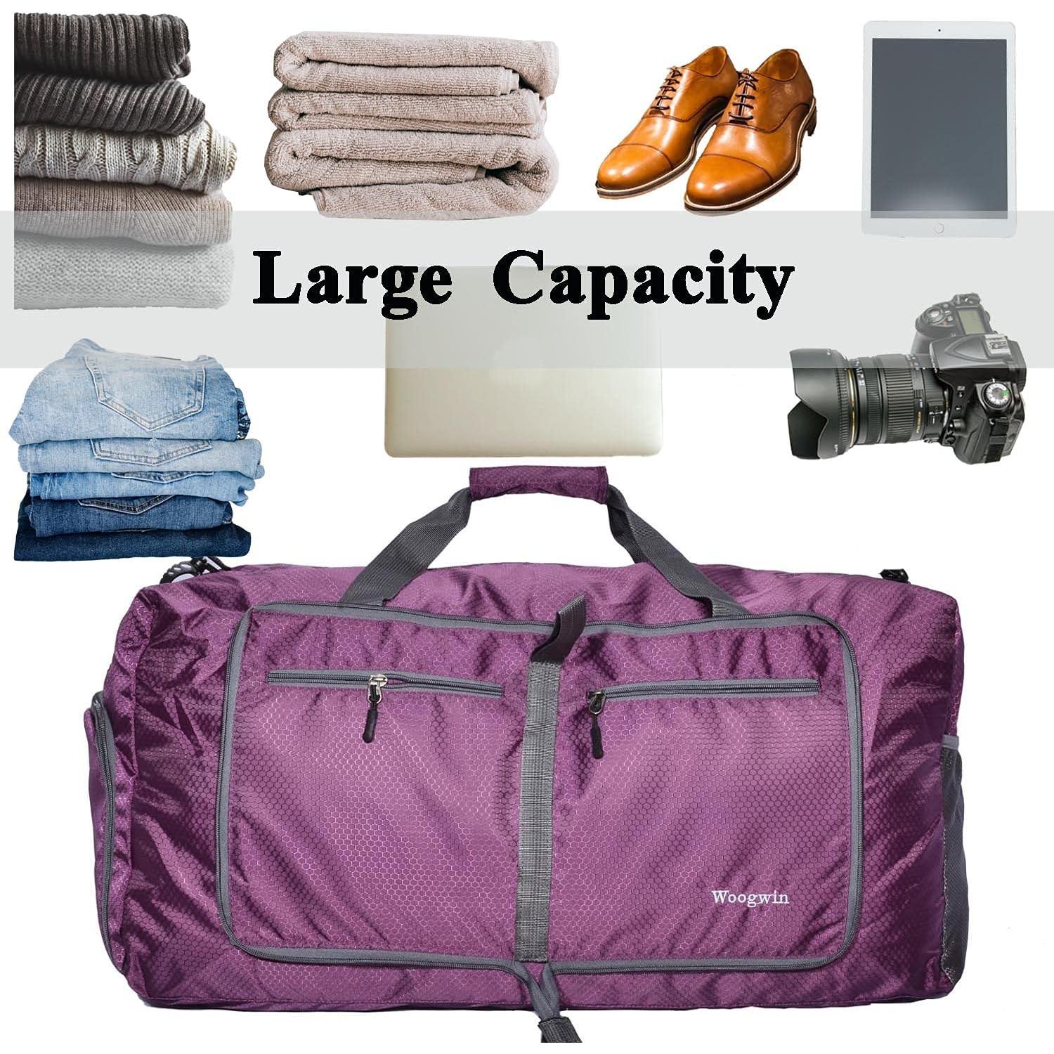 Bolsa de Viaje Woogwin Grande Plegable Impermeable 63.5x43.2cm