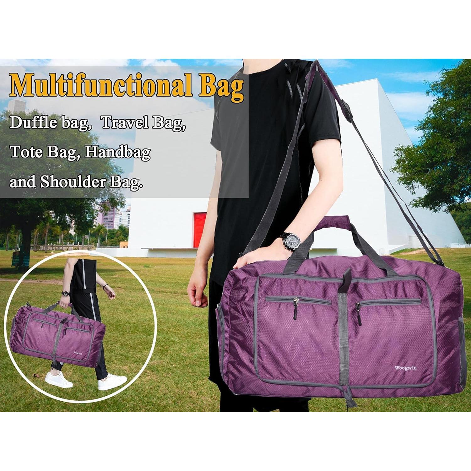 Bolsa de Viaje Woogwin Grande Plegable Impermeable 63.5x43.2cm