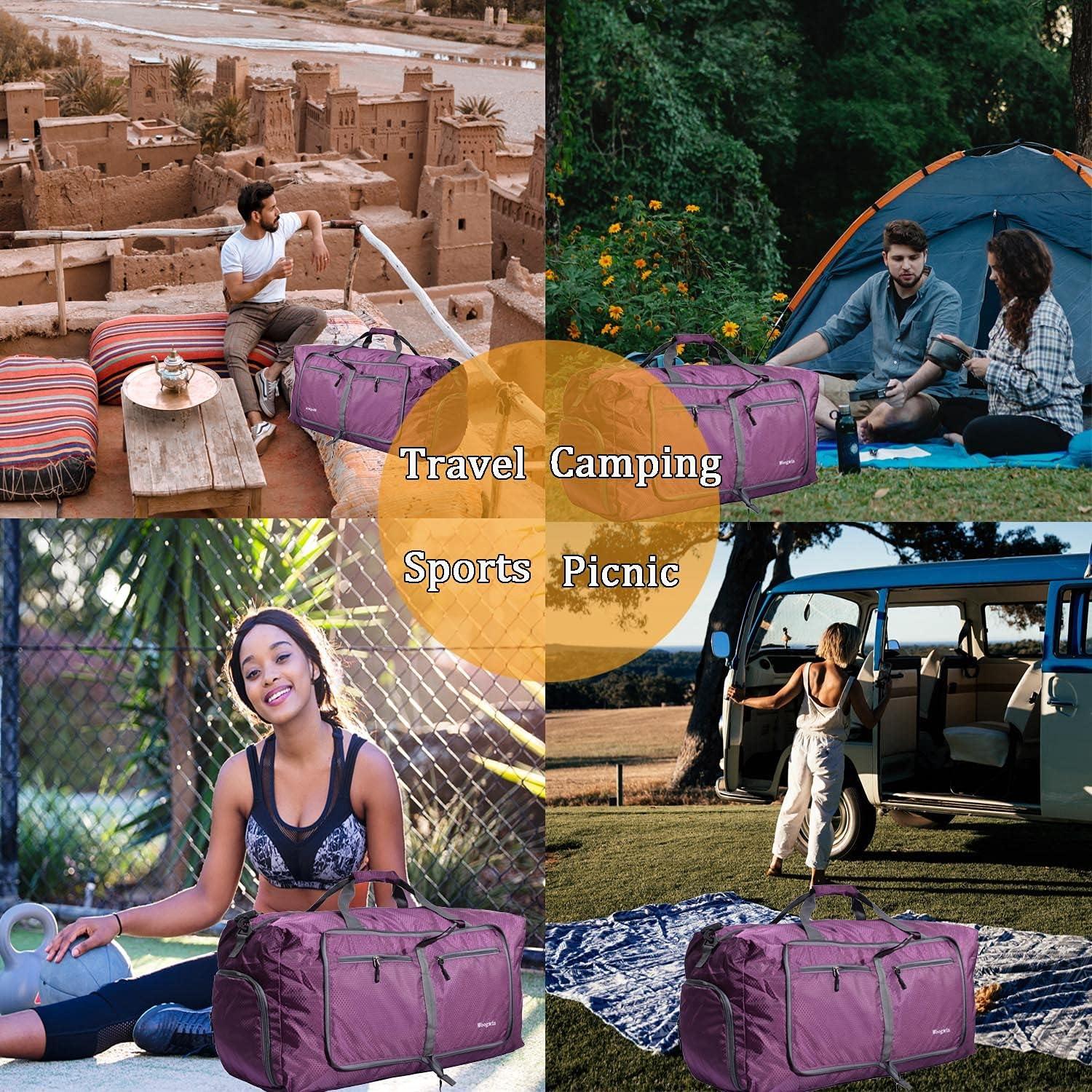 Bolsa de Viaje Woogwin Grande Plegable Impermeable 63.5x43.2cm