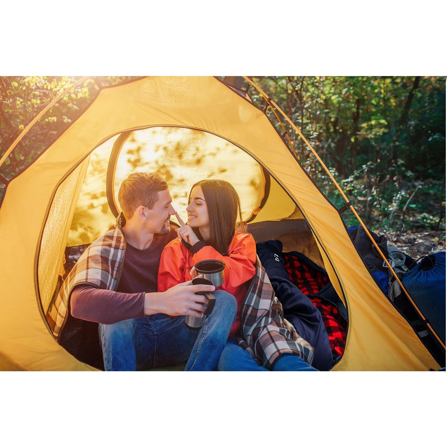 Saco de Dormir PALLYGO Invierno 0°C Franela Extra Grande