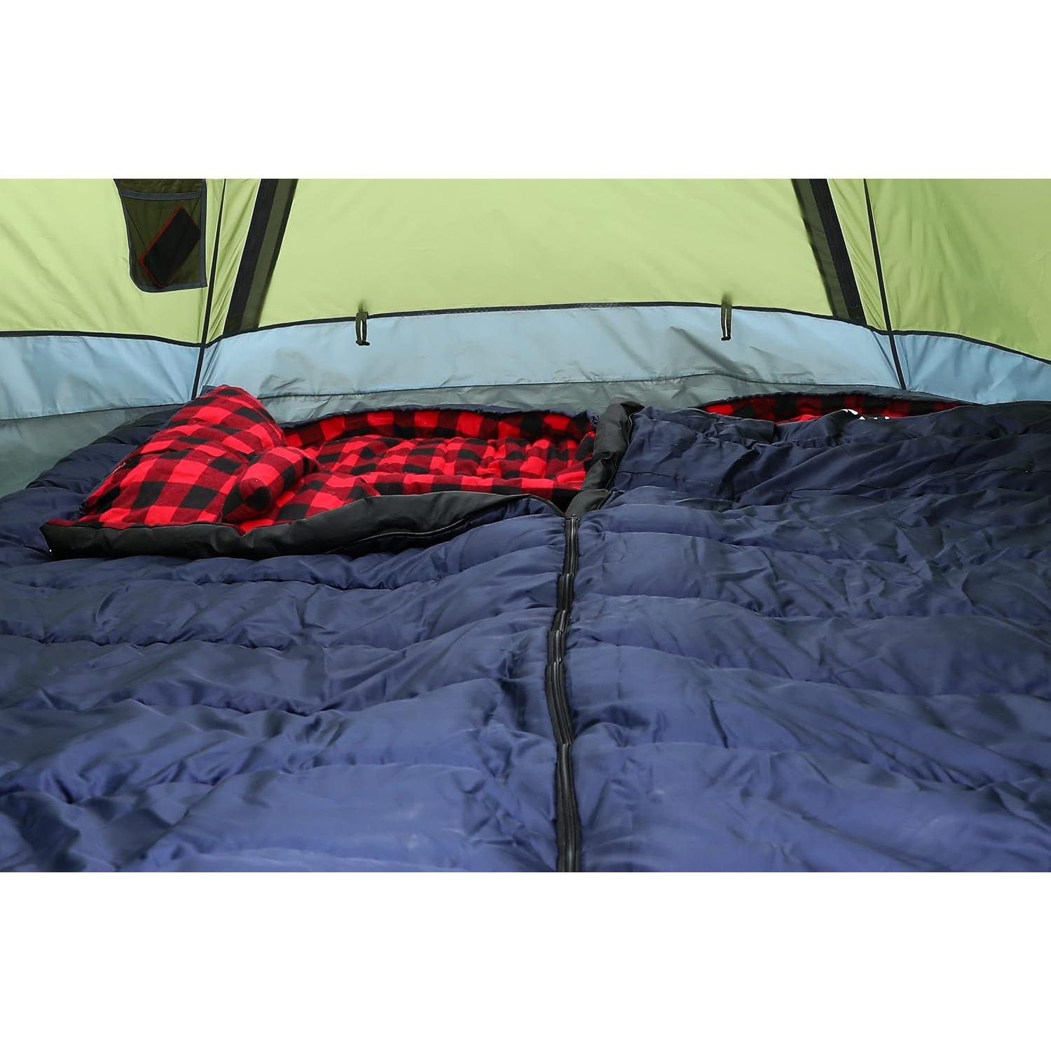 Saco de Dormir PALLYGO Invierno 0°C Franela Extra Grande