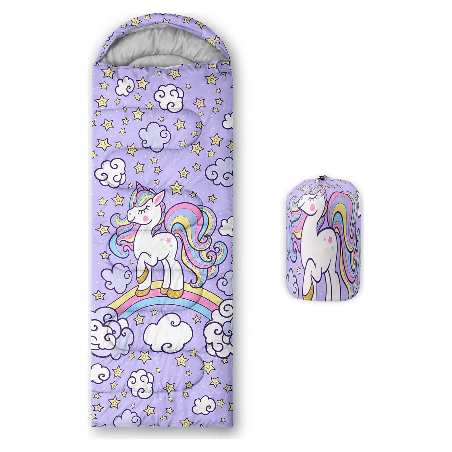 Saco de Dormir Axolotl Unicornio 230x80 cm Impermeable