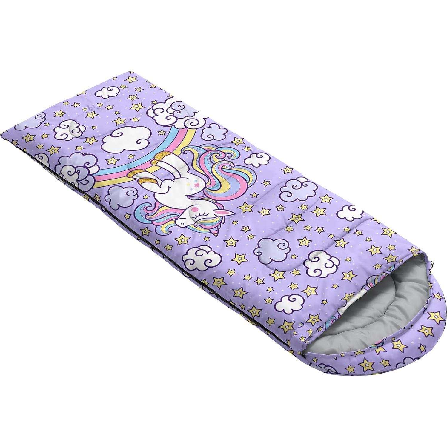 Saco de Dormir Axolotl Unicornio 230x80 cm Impermeable
