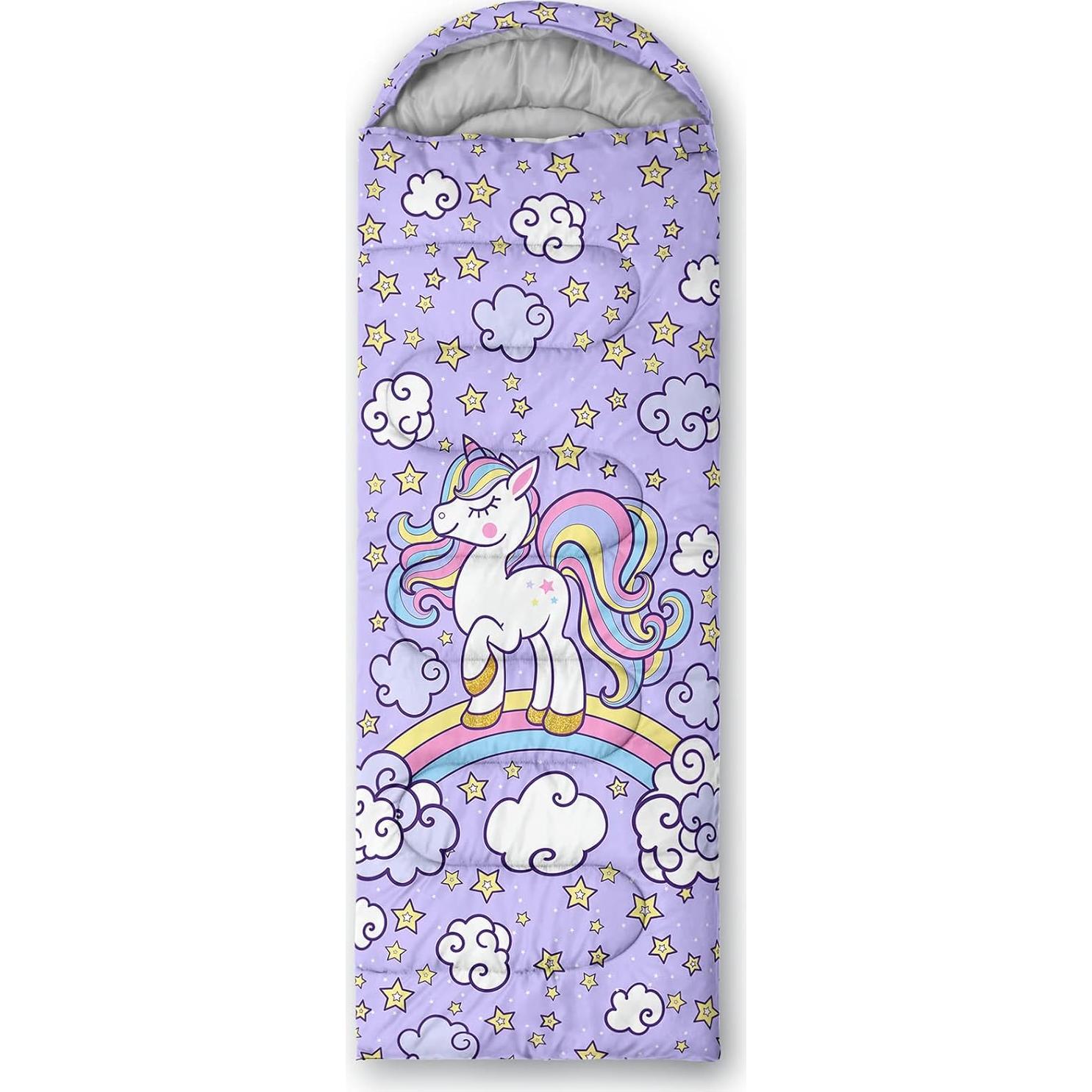 Saco de Dormir Axolotl Unicornio 230x80 cm Impermeable