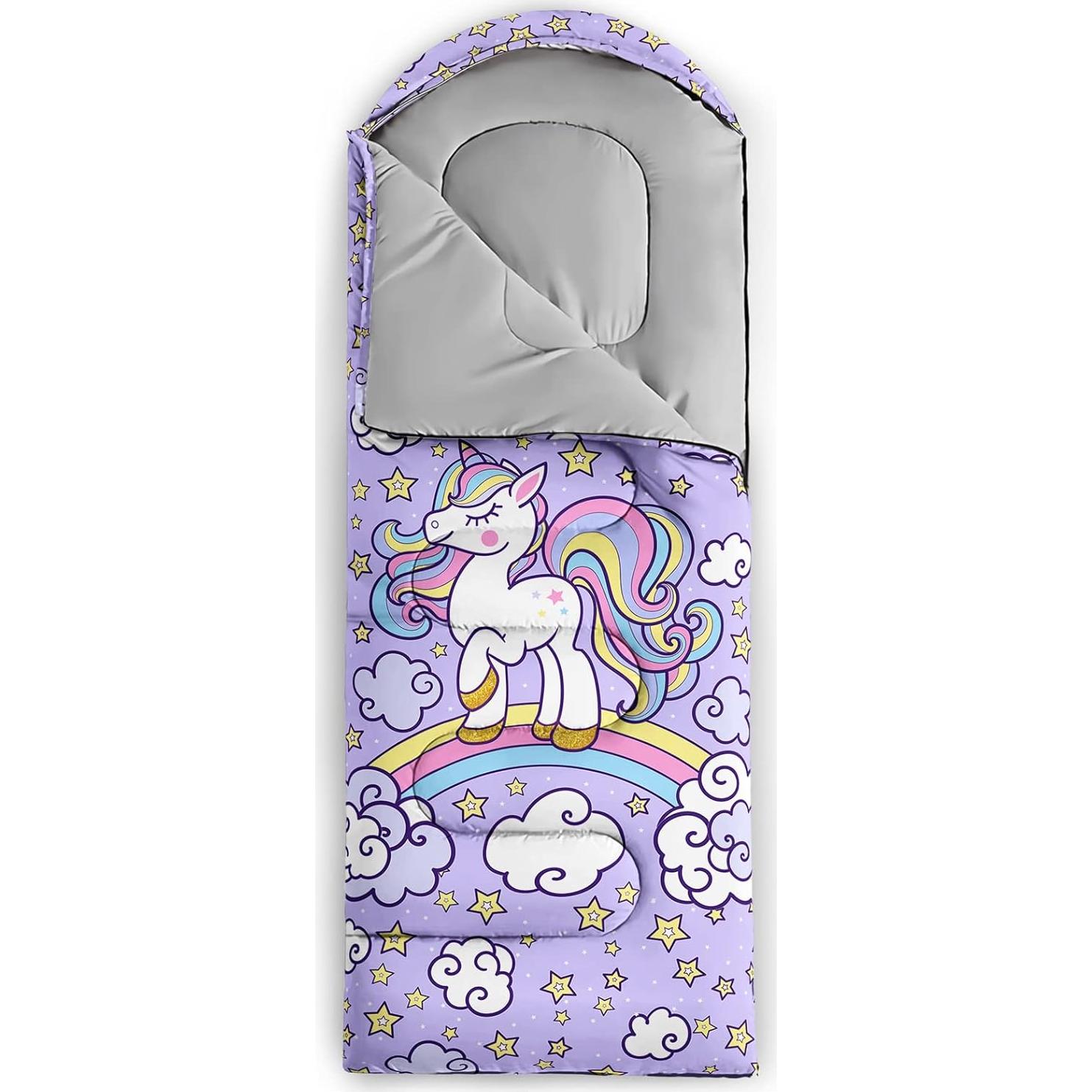 Saco de Dormir Axolotl Unicornio 230x80 cm Impermeable