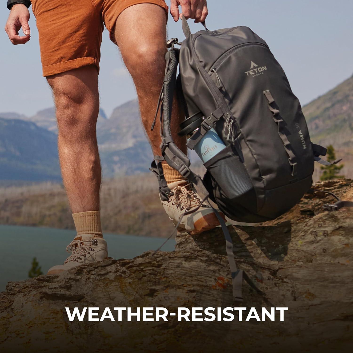 Mochila Numa TETON Sports 30L Onyx, ligera y resistente al agua