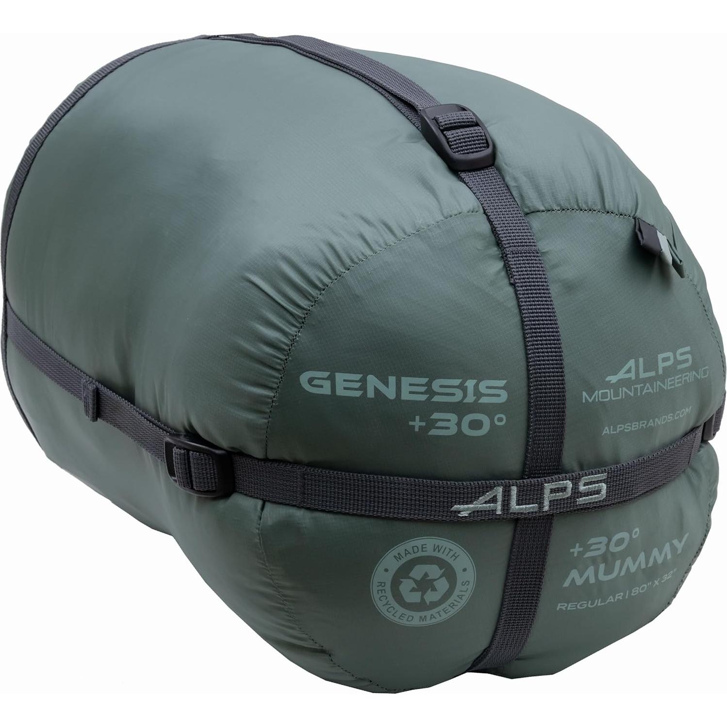 Saco de dormir tipo momia ALPS Genesis +30°C reciclado