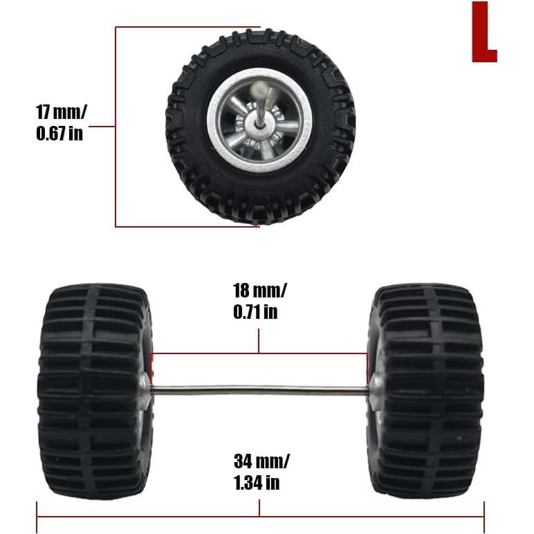 Ruedas Todo Terreno WAVEIST Hot 1/64 para Modelos Diecast