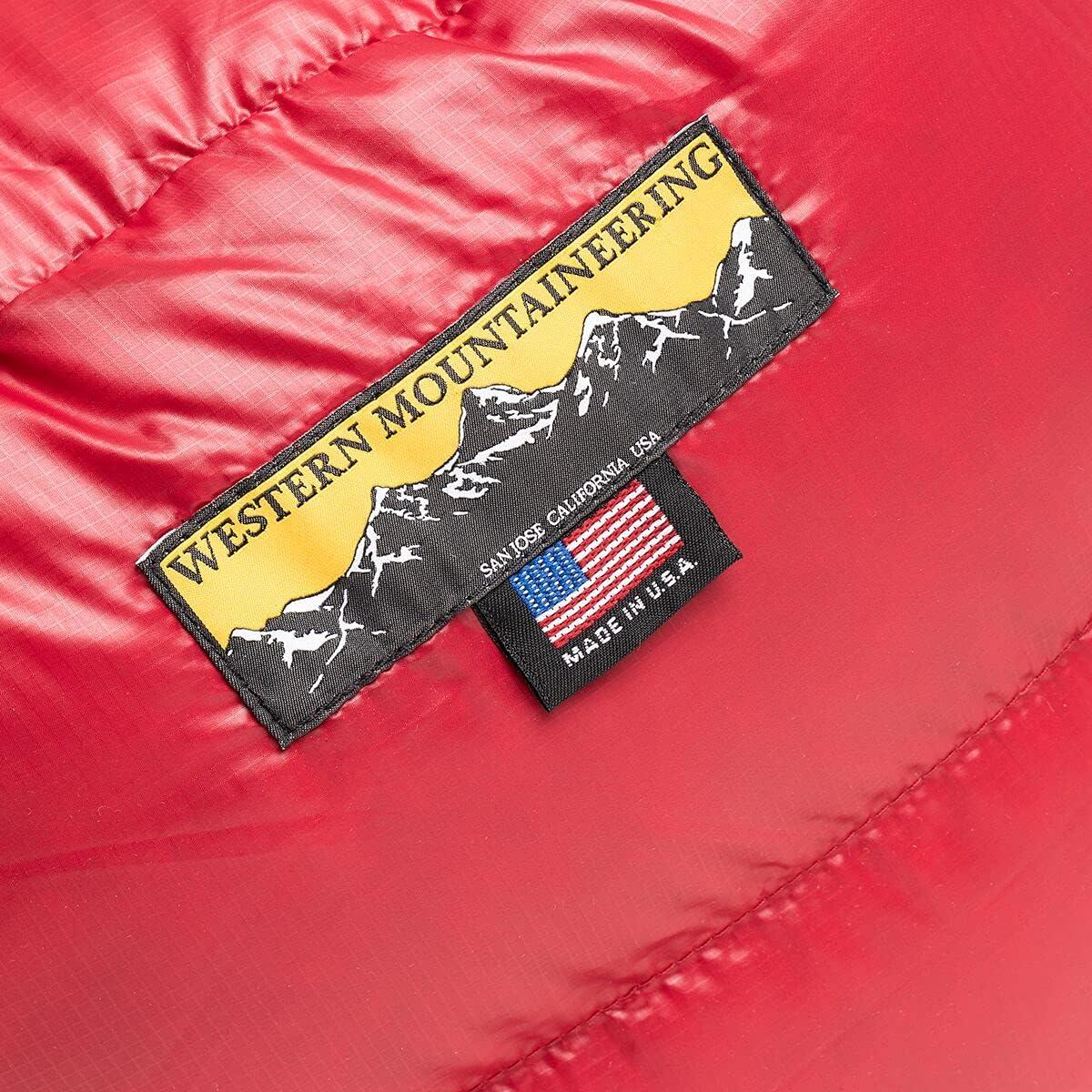 Western Mountaineering Apache MF 15F Degree Down Sleeping Bag - Long/Right Zip - Cranberry