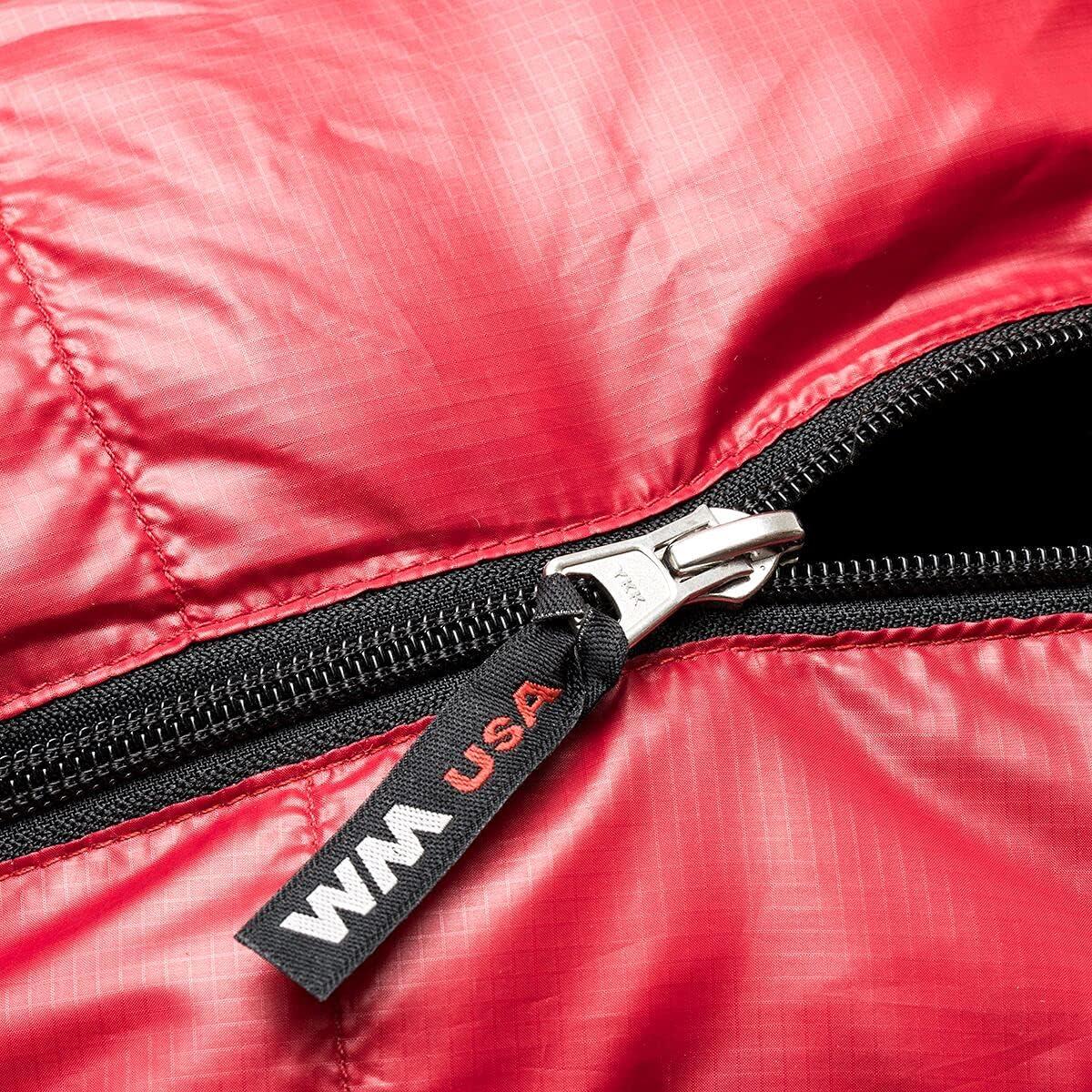 Western Mountaineering Apache MF 15F Degree Down Sleeping Bag - Long/Right Zip - Cranberry