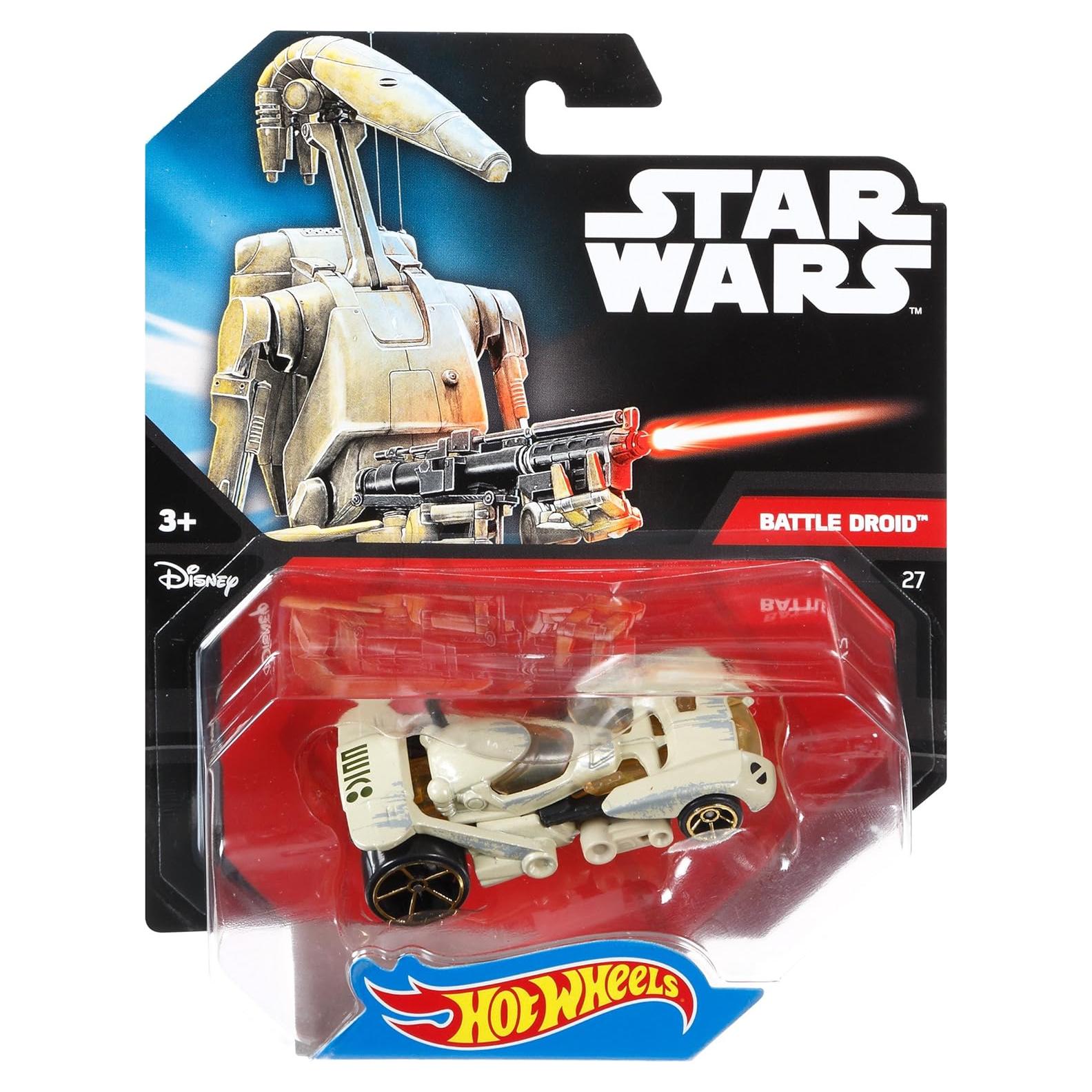 Hot Wheels Star Wars Character Car, Battle Droid