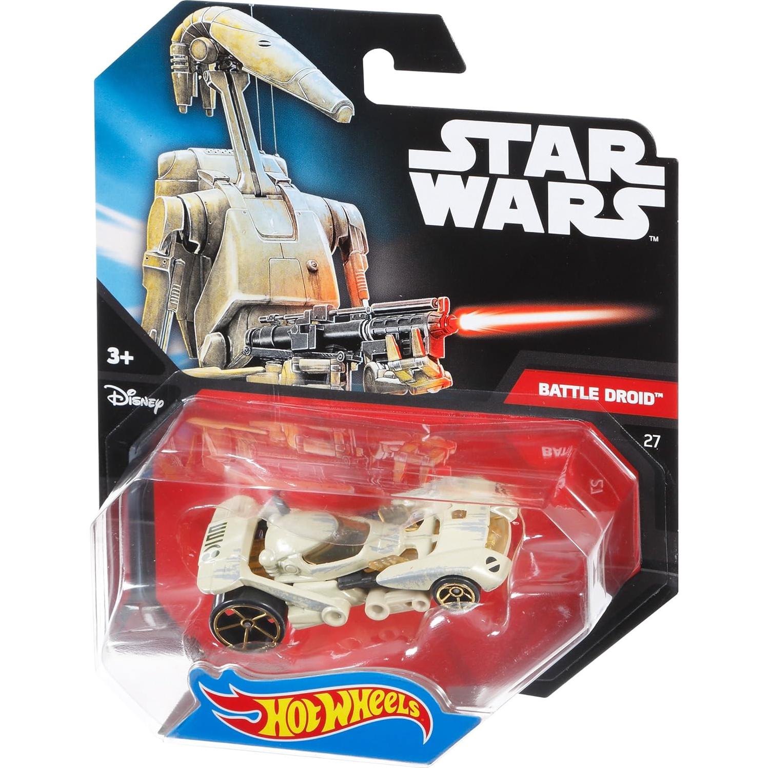 Hot Wheels Star Wars Character Car, Battle Droid