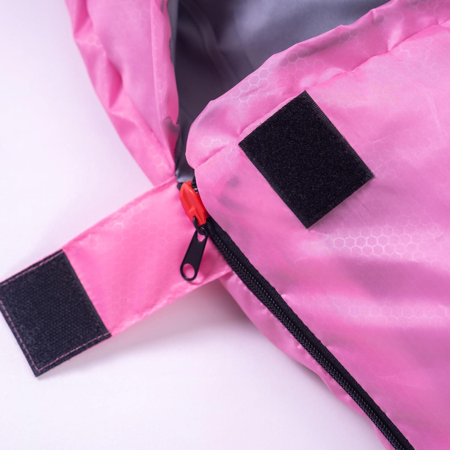 Saco de Dormir Doble HTMEYBG Rosa 220x150 cm 3 Temporadas