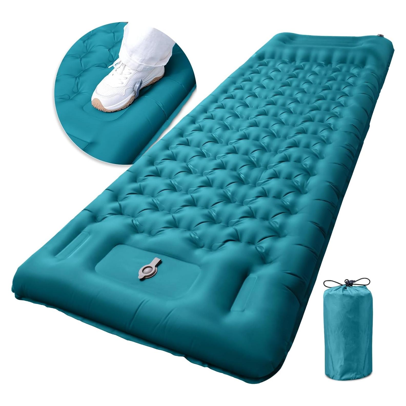 Colchón Inflable GDREAMT 4" con Almohada para Camping