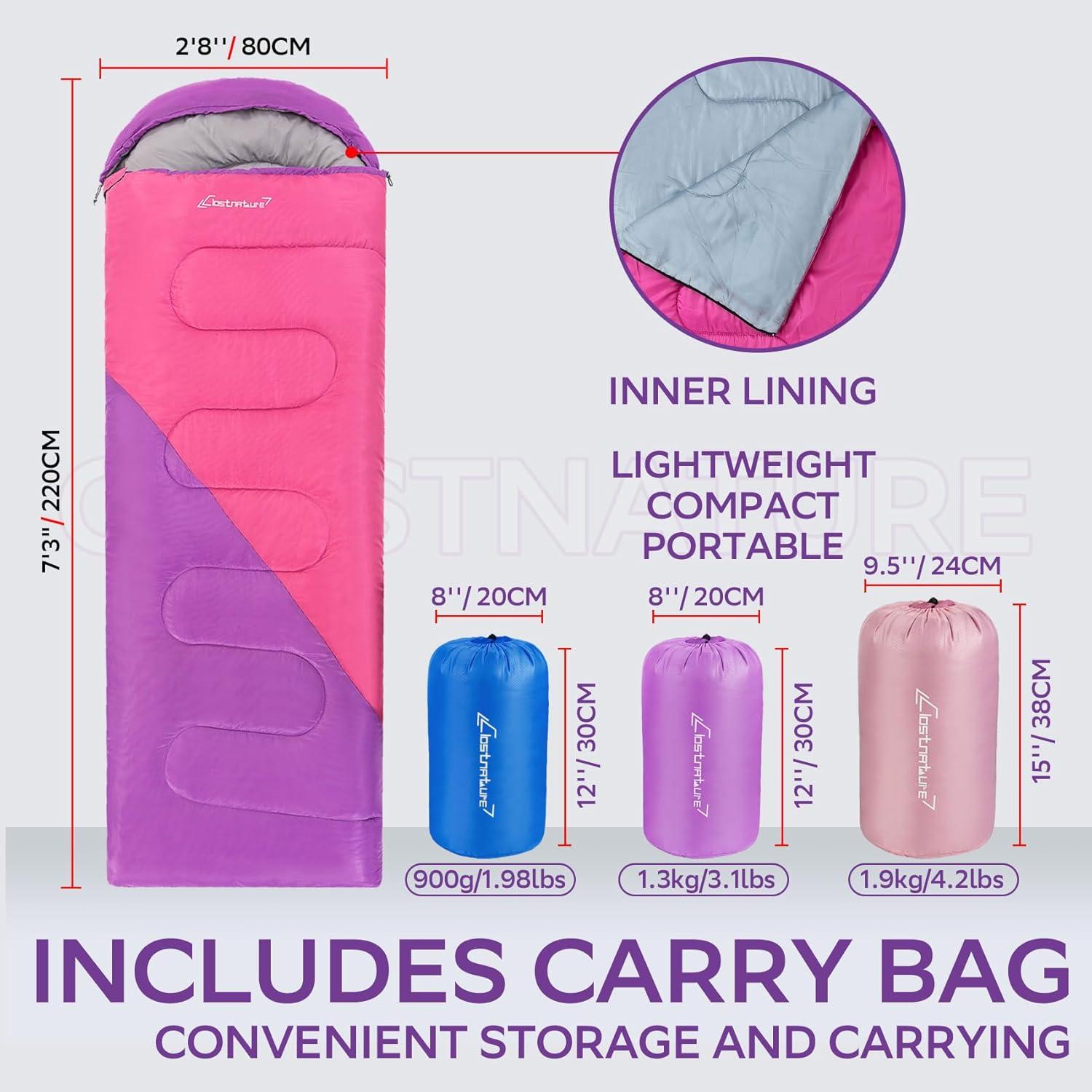 Saco de dormir Clostnature ligero 1.36 kg para camping