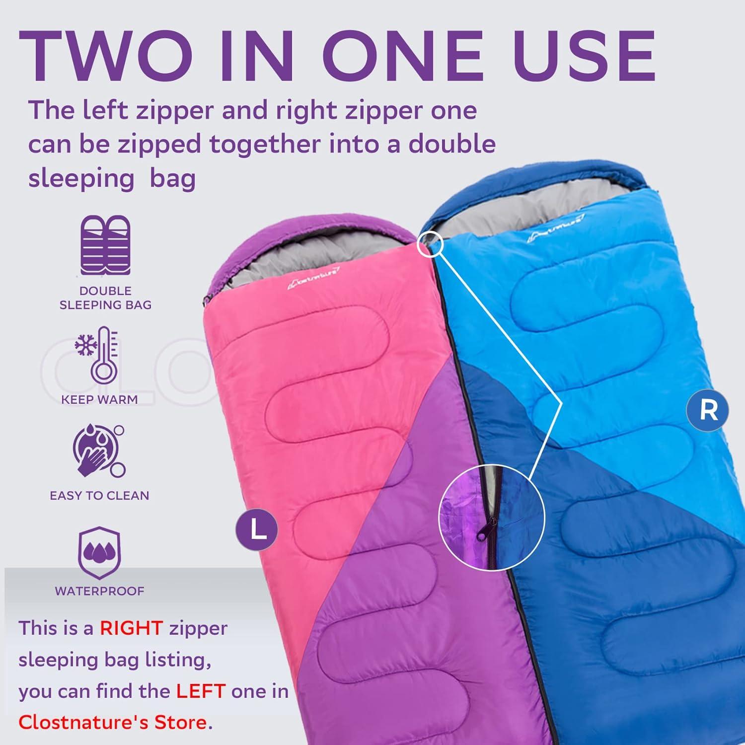 Saco de dormir Clostnature ligero 1.36 kg para camping