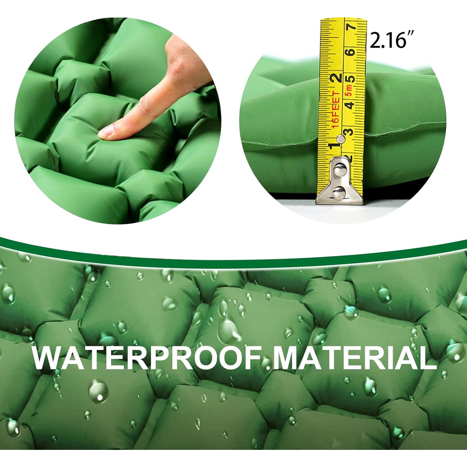 Sleeping pad,Camping pad,for Camping, Hiking, Kayaking, or Any Other Outdoor Activity.(Includes Repair kit & Inflatable Bag)