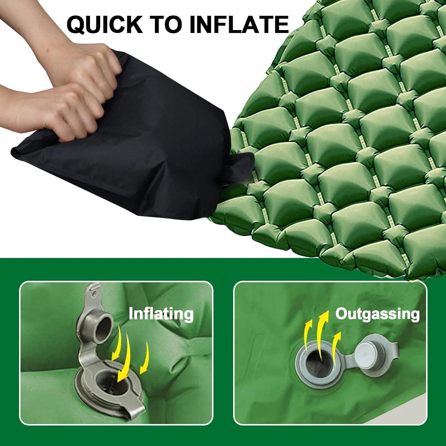 Sleeping pad,Camping pad,for Camping, Hiking, Kayaking, or Any Other Outdoor Activity.(Includes Repair kit & Inflatable Bag)