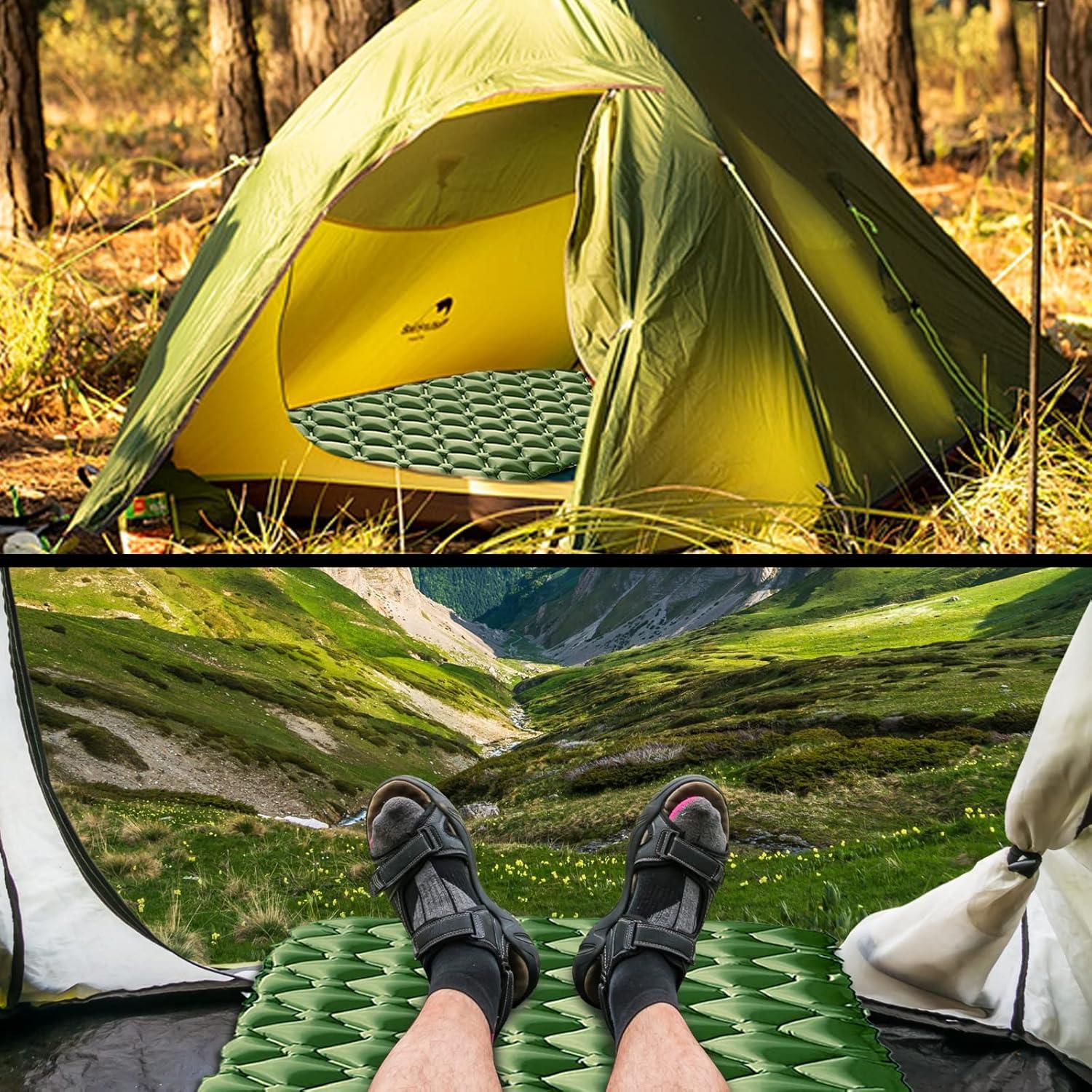 Sleeping pad,Camping pad,for Camping, Hiking, Kayaking, or Any Other Outdoor Activity.(Includes Repair kit & Inflatable Bag)