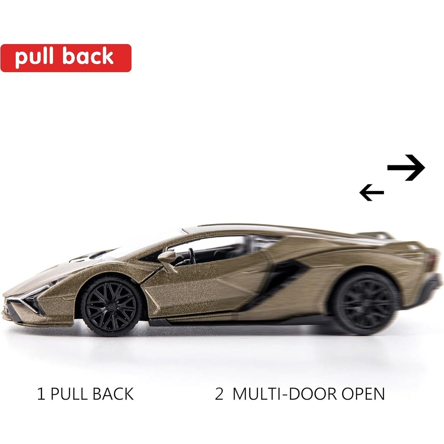 Coche de Juguete Lamborghini Sián FKP37 1:36 Retroceso