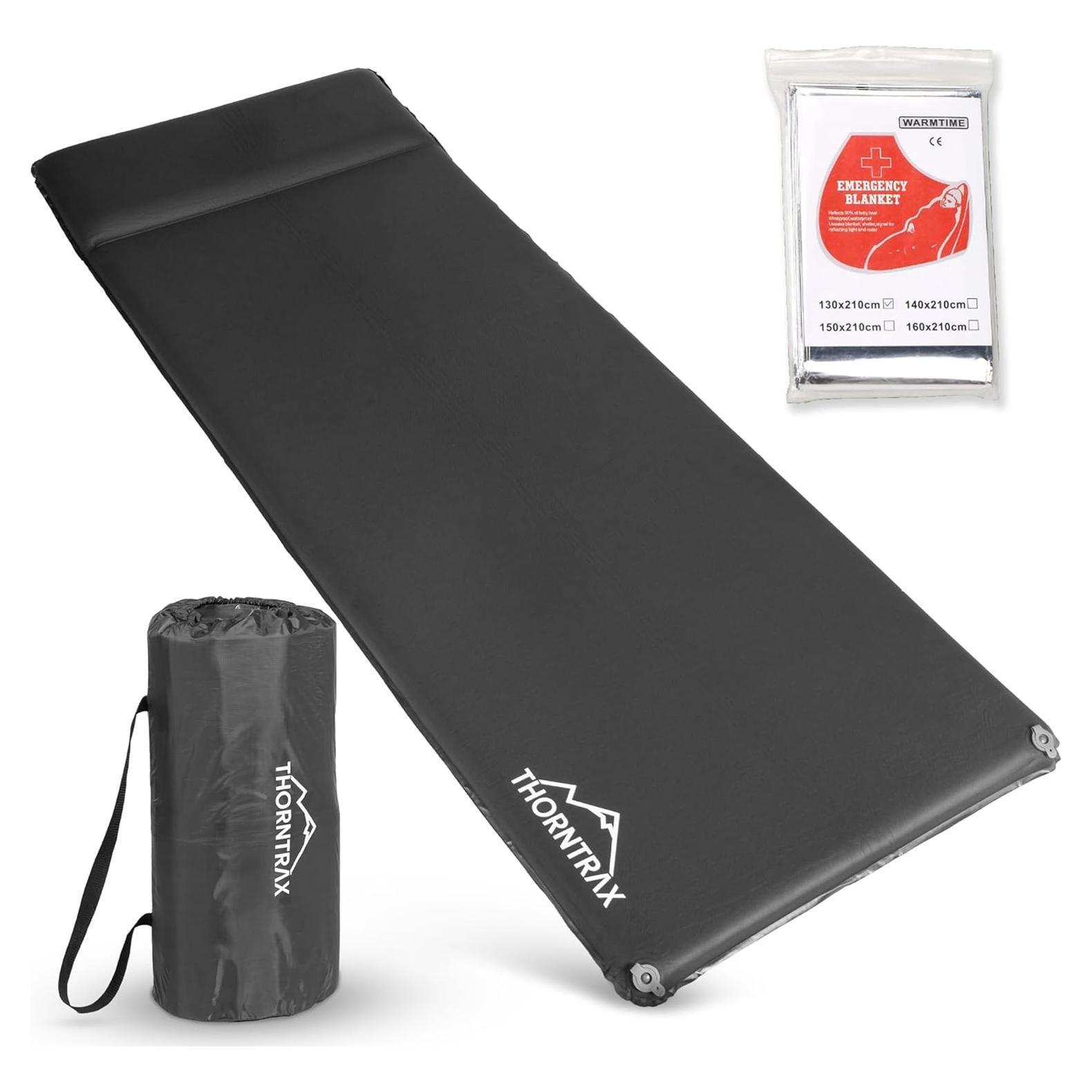 Almohadilla de Camping Autoinflable Thorntrax 7.9 cm Gris