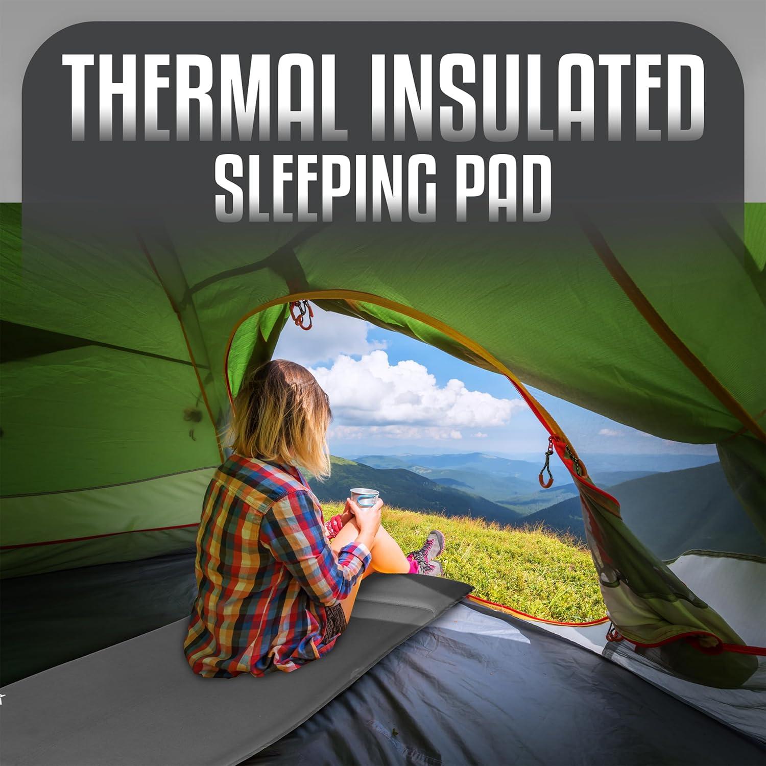 Almohadilla de Camping Autoinflable Thorntrax 7.9 cm Gris