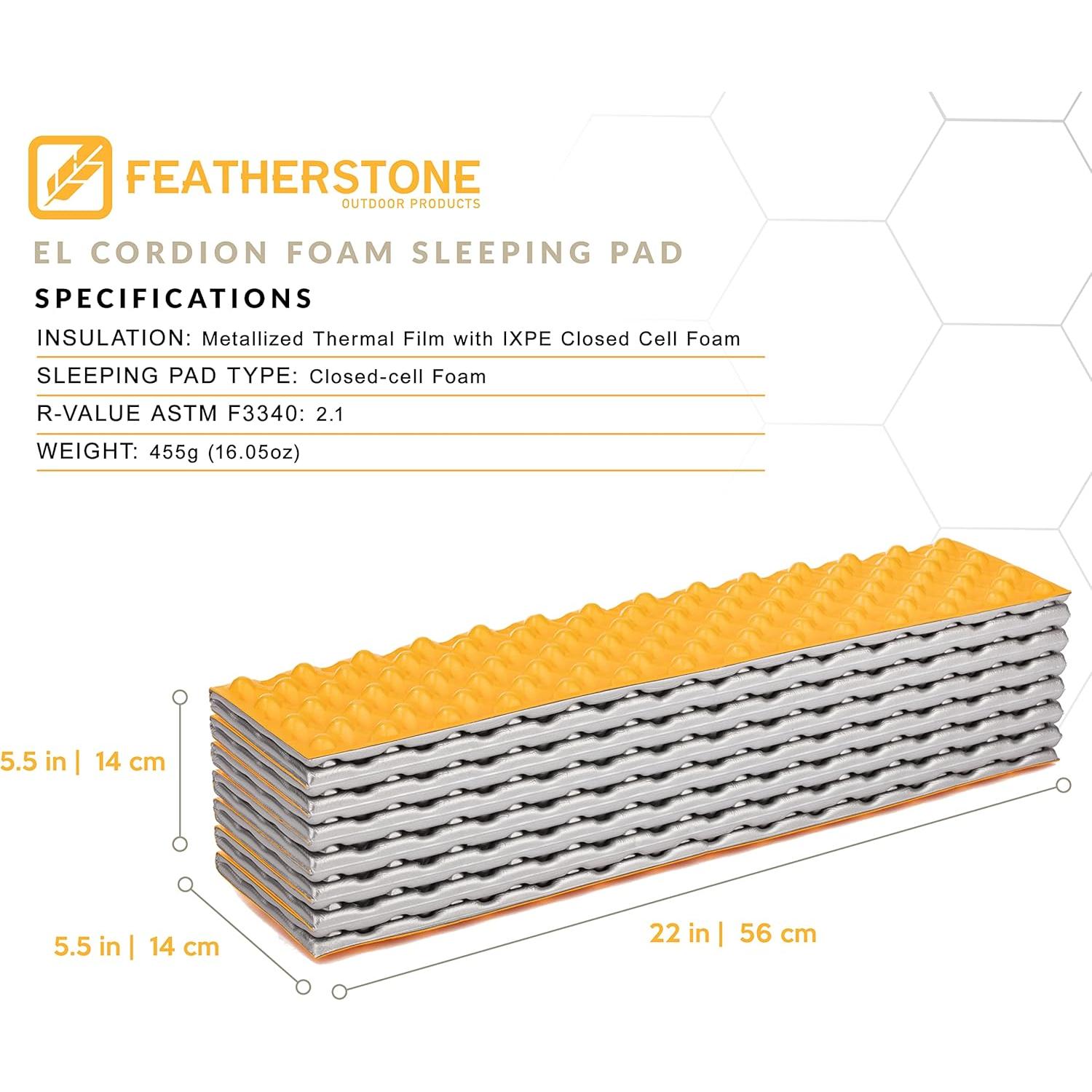 Colchoneta Aislante Featherstone El Cordion 2.1 para Acampada
