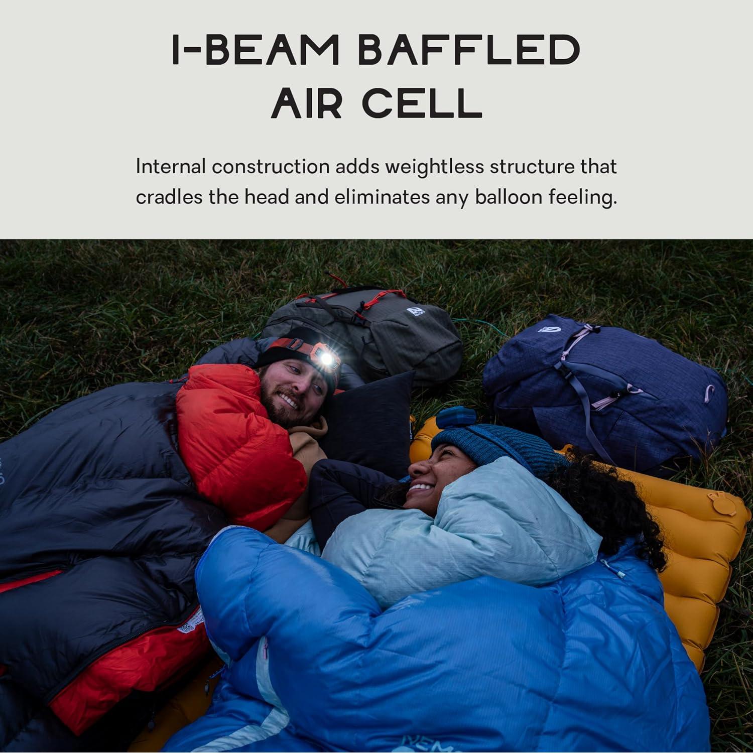 Almohada de Senderismo NEMO Fillo - Perla Negra/Brote de Abeto