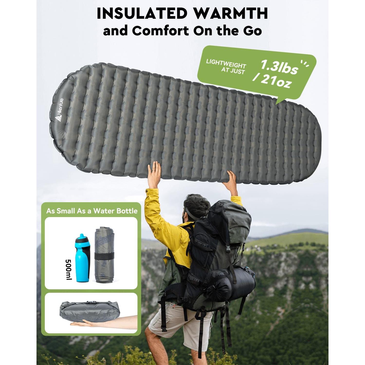 Colchón Inflable Hikenture SLEEPINGPAD 8.1 cm Grueso para Camping