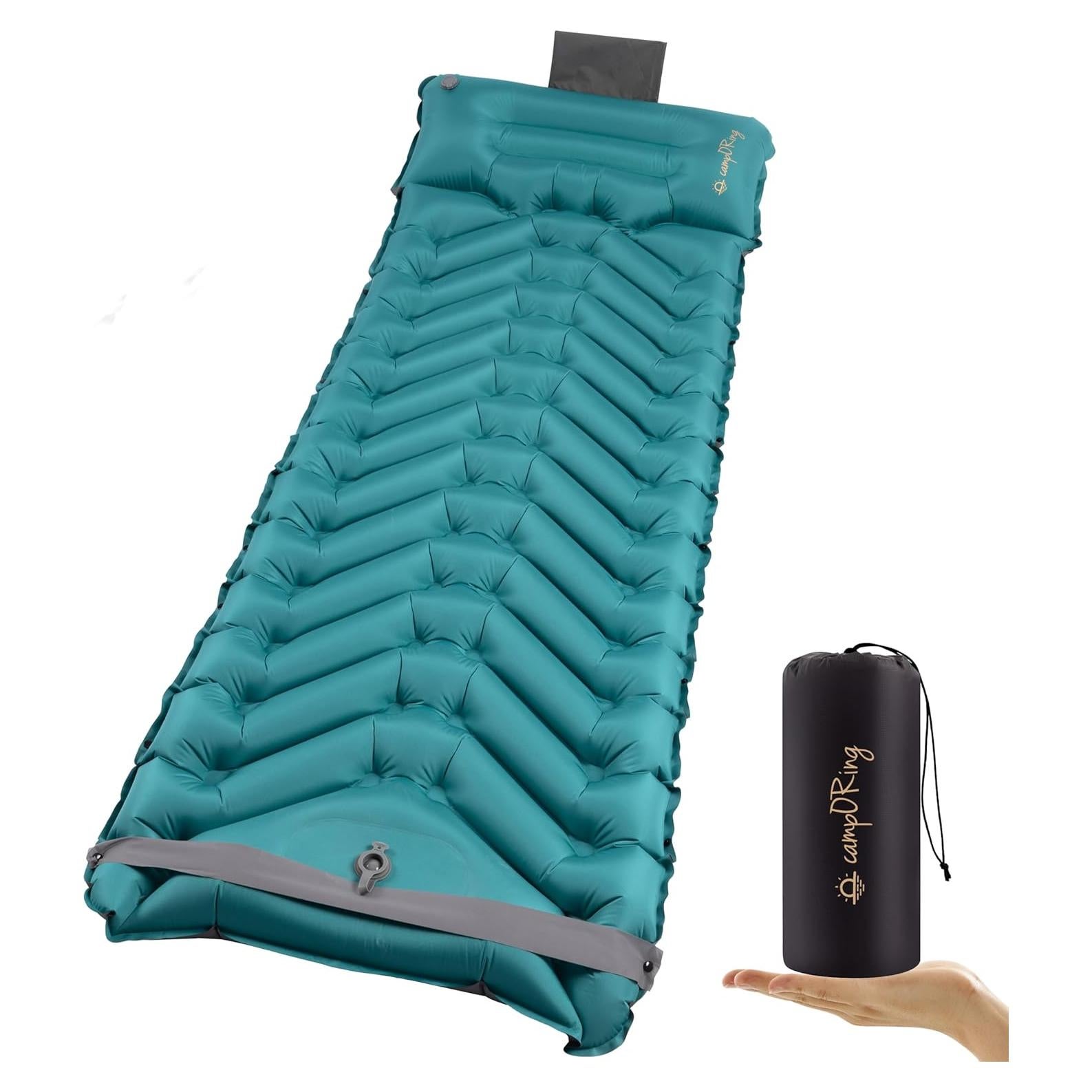 Colchoneta de dormir autoinflable Camporing Padre 4" Pavo Real