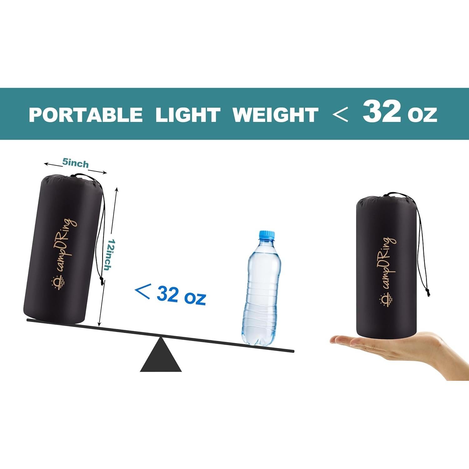 Colchoneta de dormir autoinflable Camporing Padre 4" Pavo Real