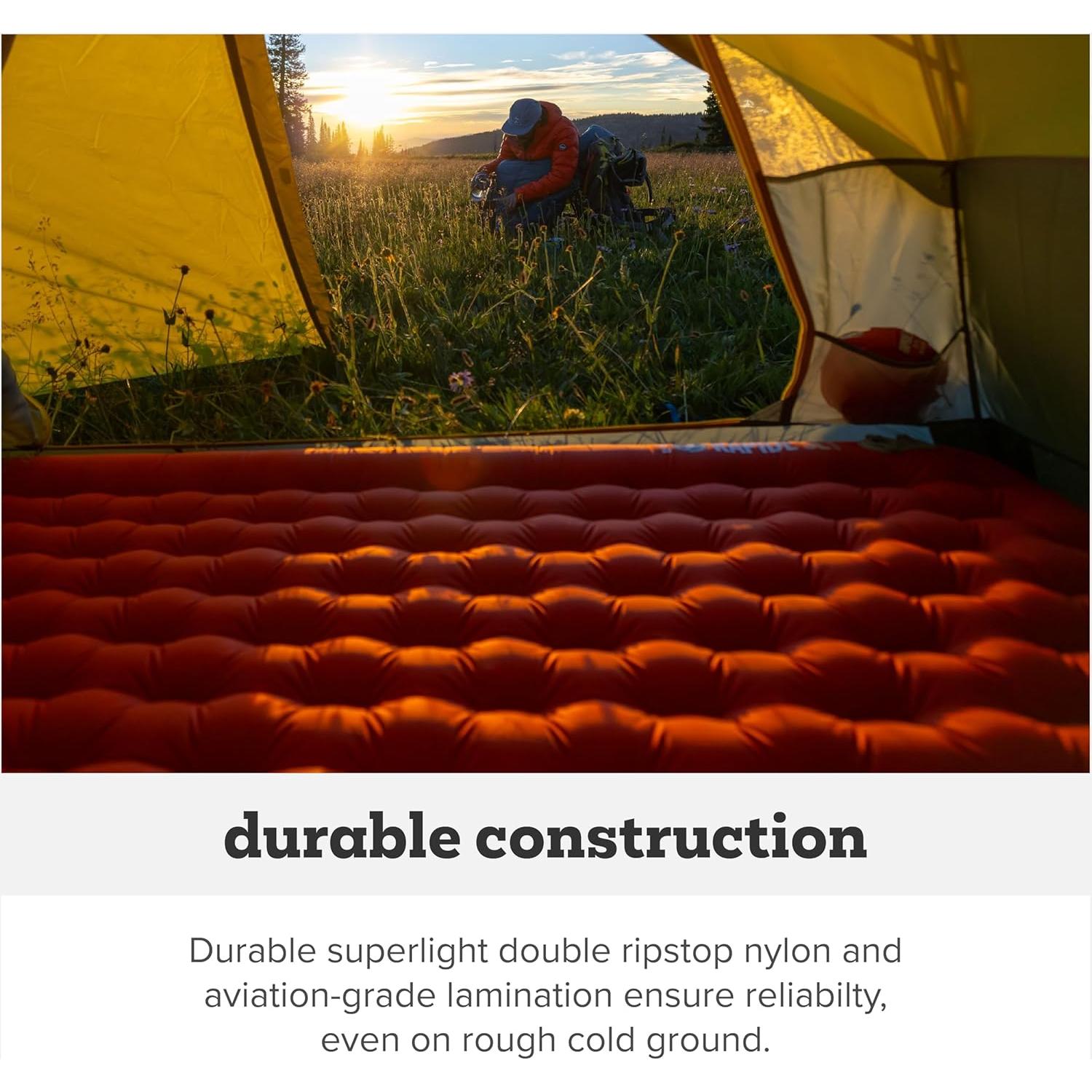 Colchón Inflable Aislado Big Agnes Rapide SL 25x198 cm Naranja