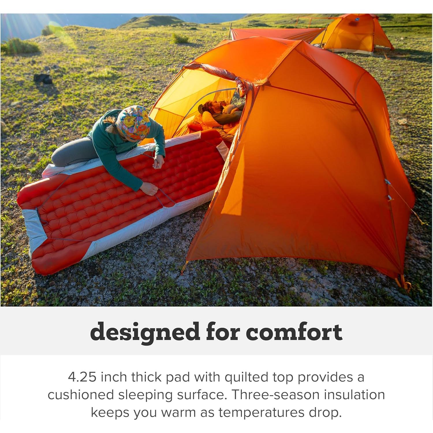 Colchón Inflable Aislado Big Agnes Rapide SL 25x198 cm Naranja