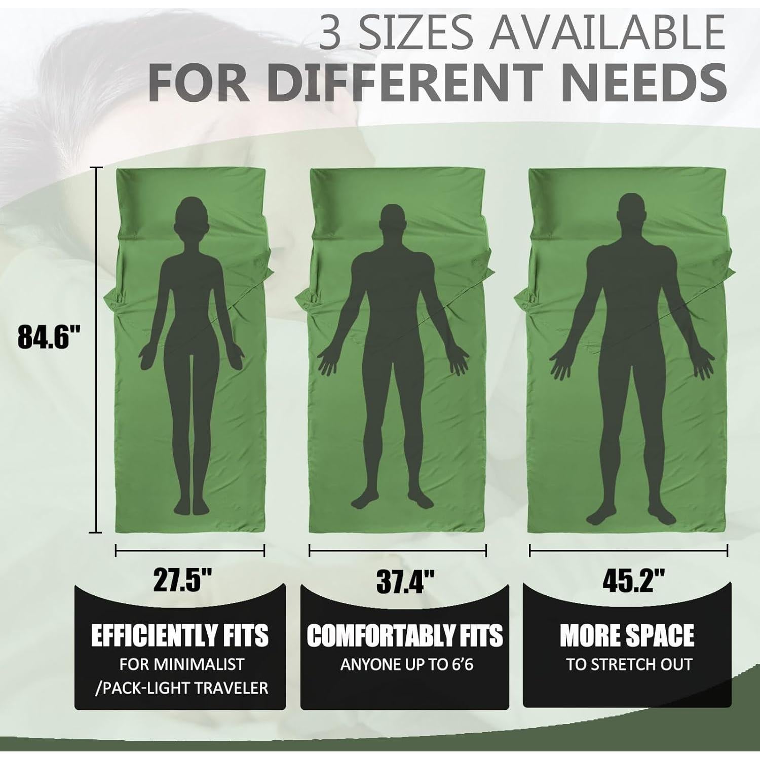 Funda de Saco de Dormir Frelaxy FY-24E Ultraligera 70x215cm