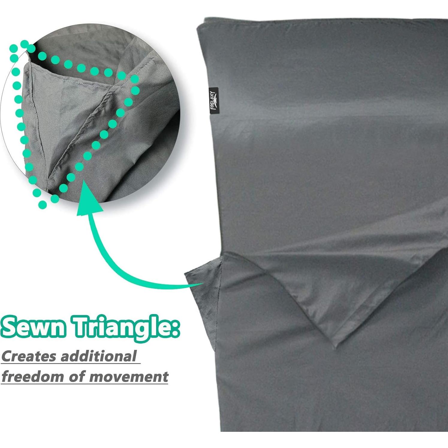 Saco de Dormir Frelaxy XL Gris Oscuro 100% Poliéster