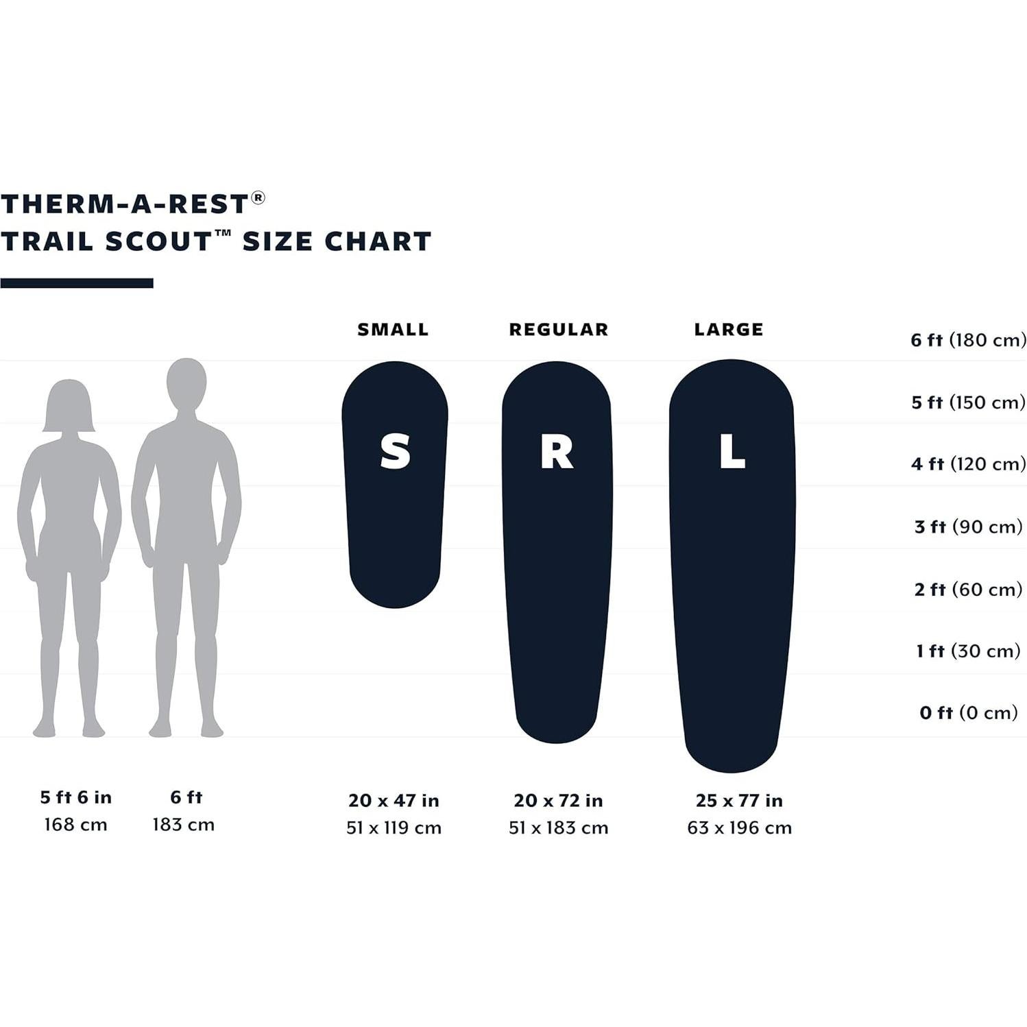 Colchón de Camping Therm-a-Rest Trail Scout WingLock 196x63.5cm