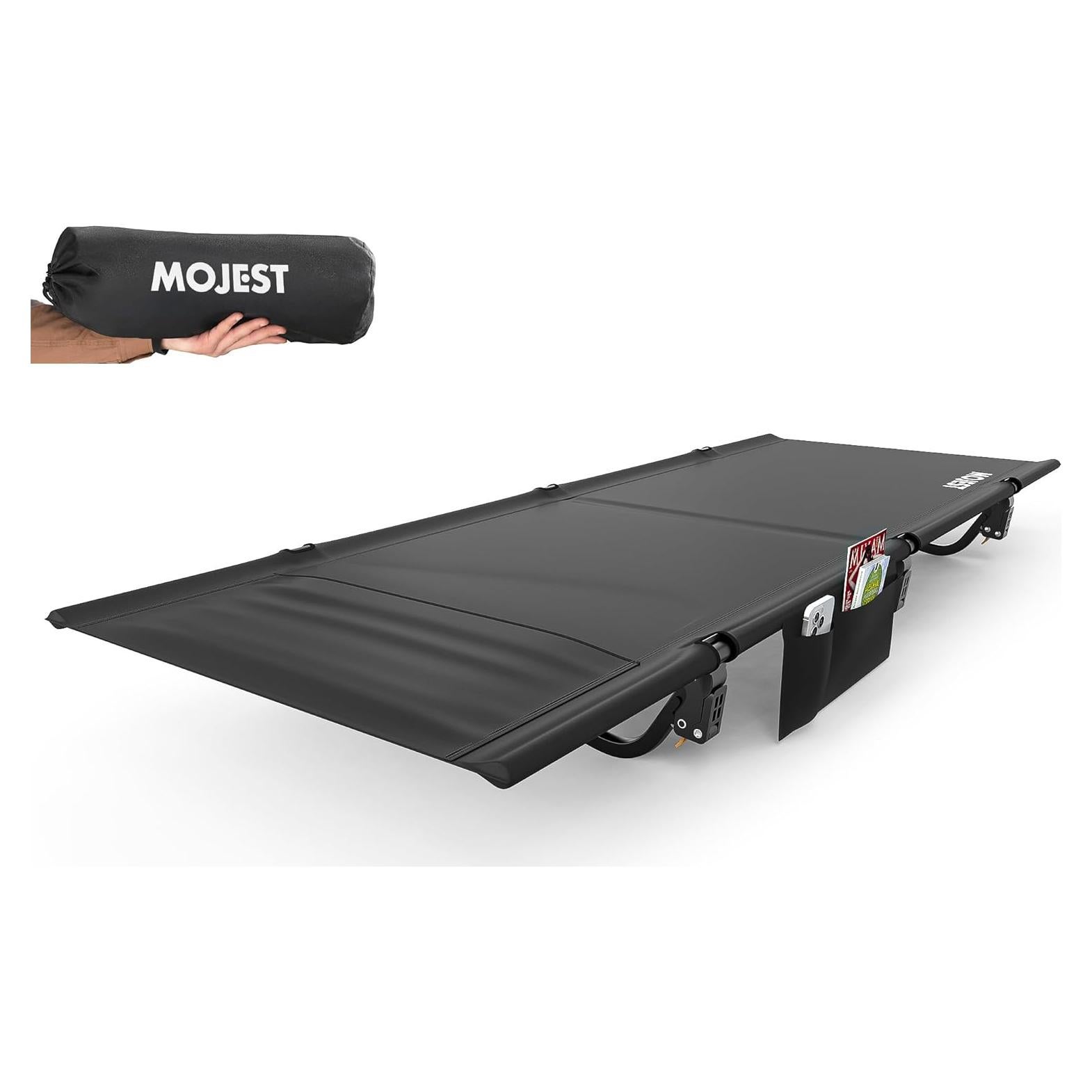 Cama de Camping Plegable Ultraligera MJFCCOUL Negra 158.8 kg
