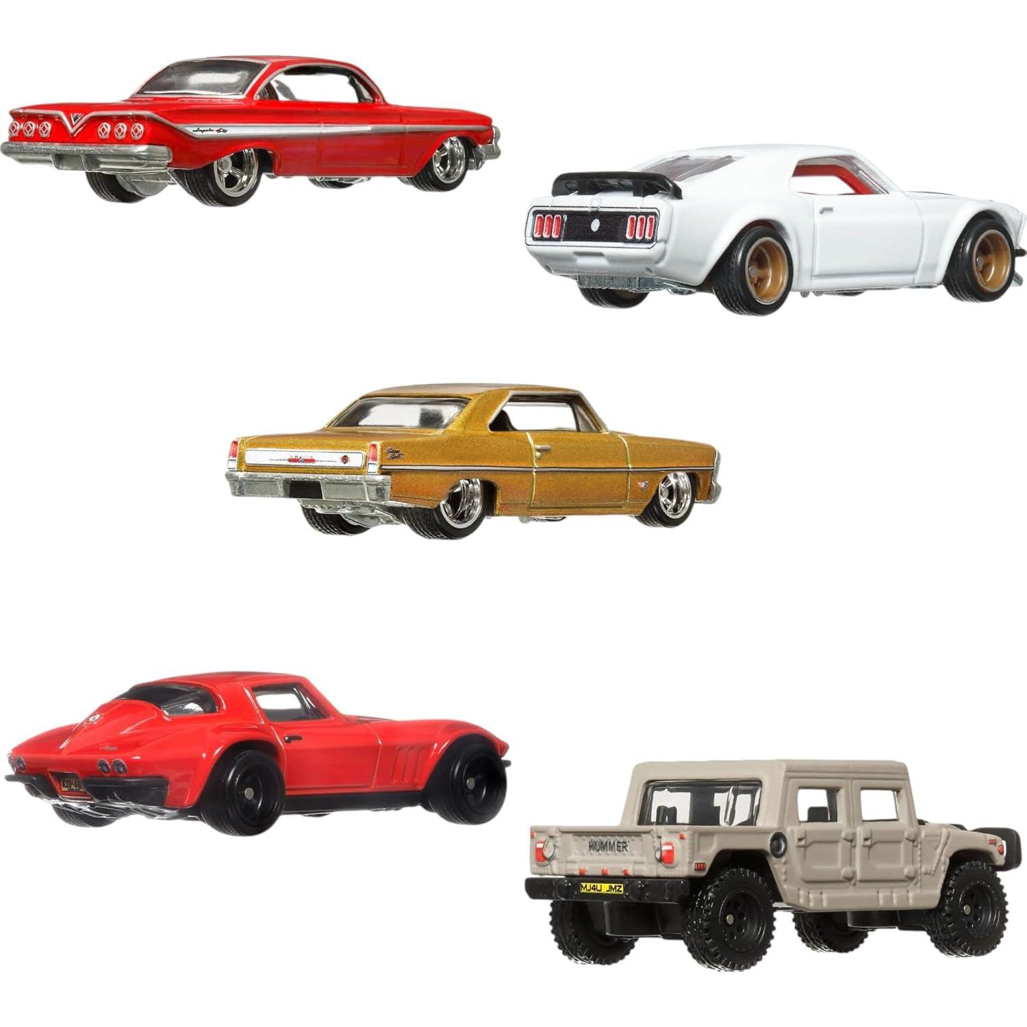 Hot Wheels Paquete 5 Autos Die-Cast Rápido y Furioso HKF07