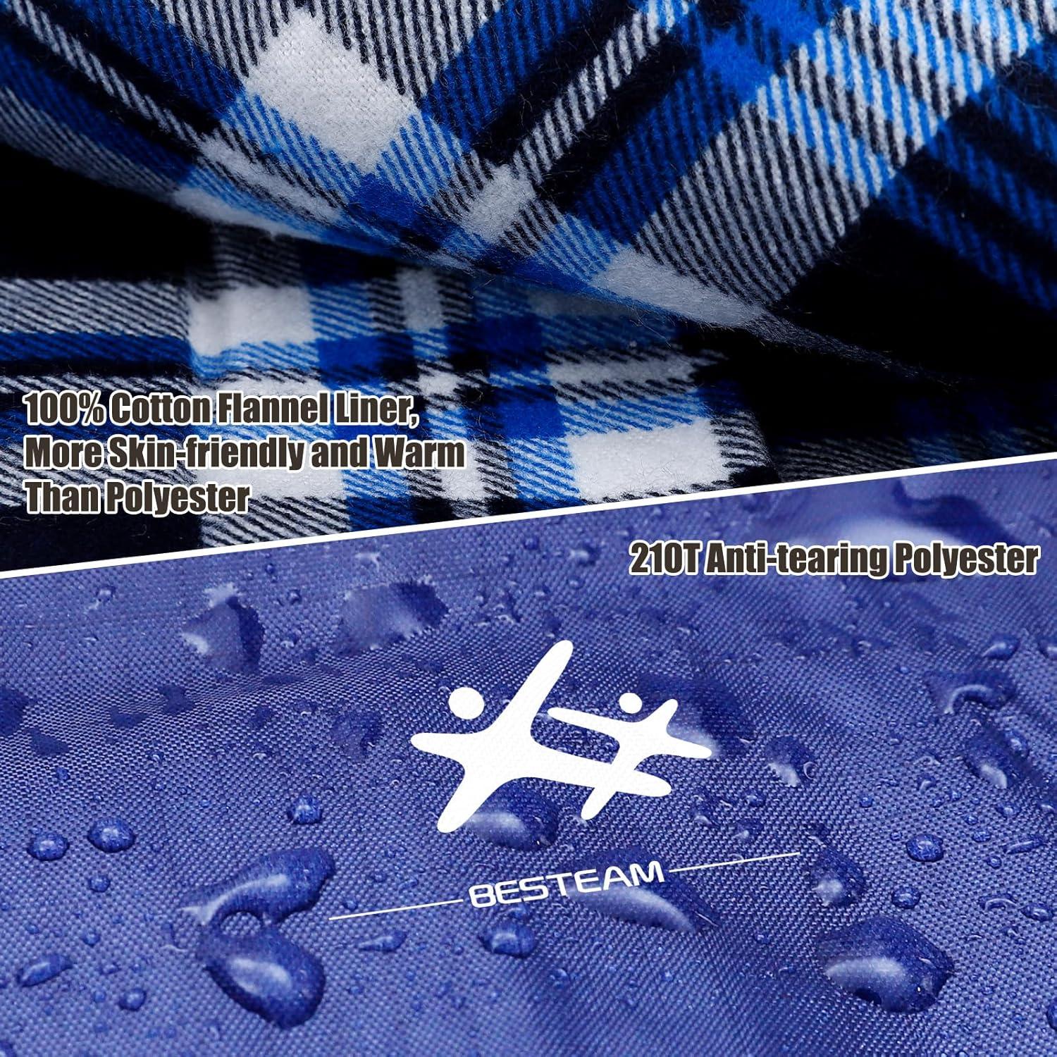 Saco de Dormir Doble BESTEAM para 2 Personas 220x150cm