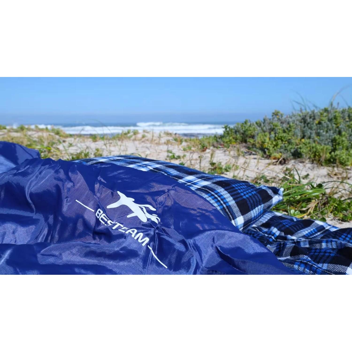 Saco de Dormir Doble BESTEAM para 2 Personas 220x150cm